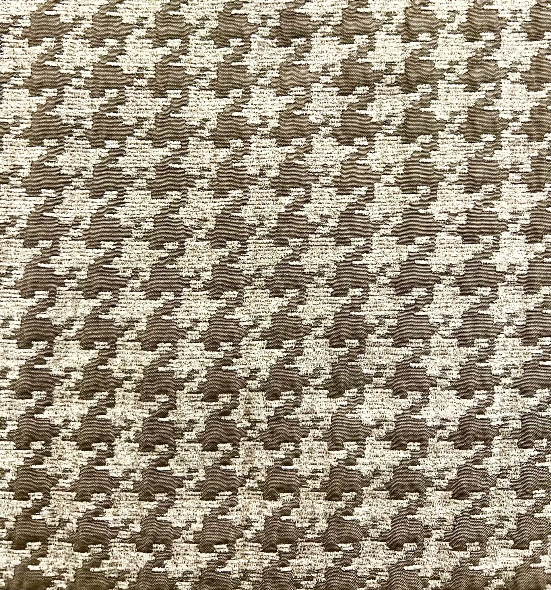 Houndstooth Chenille Brocade in Taupe