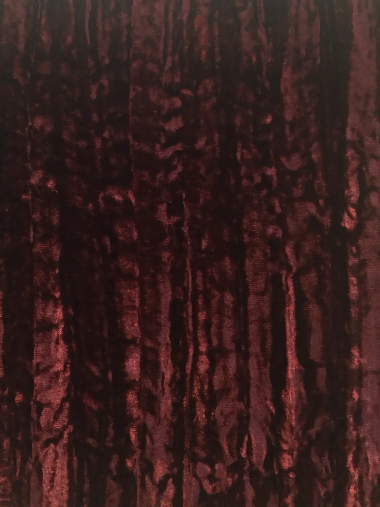 Crushed Rayon Velvet in Cardinal