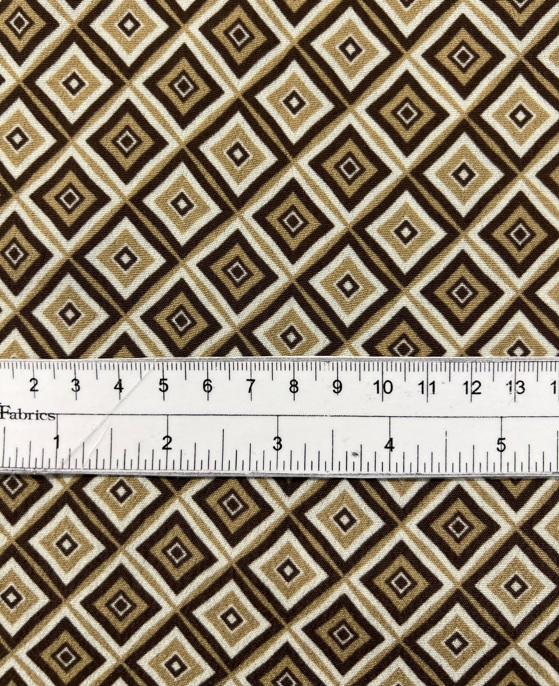 Printed 100% Viscose Tissue crepé in Browns