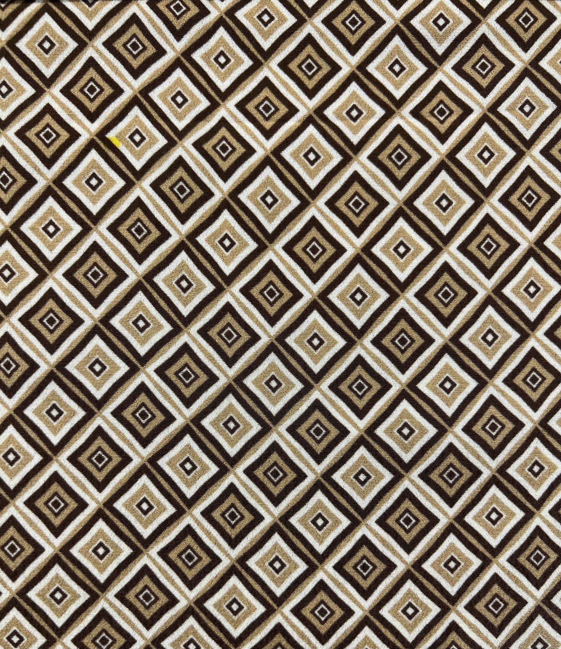 Printed 100% Viscose Tissue crepé in Browns