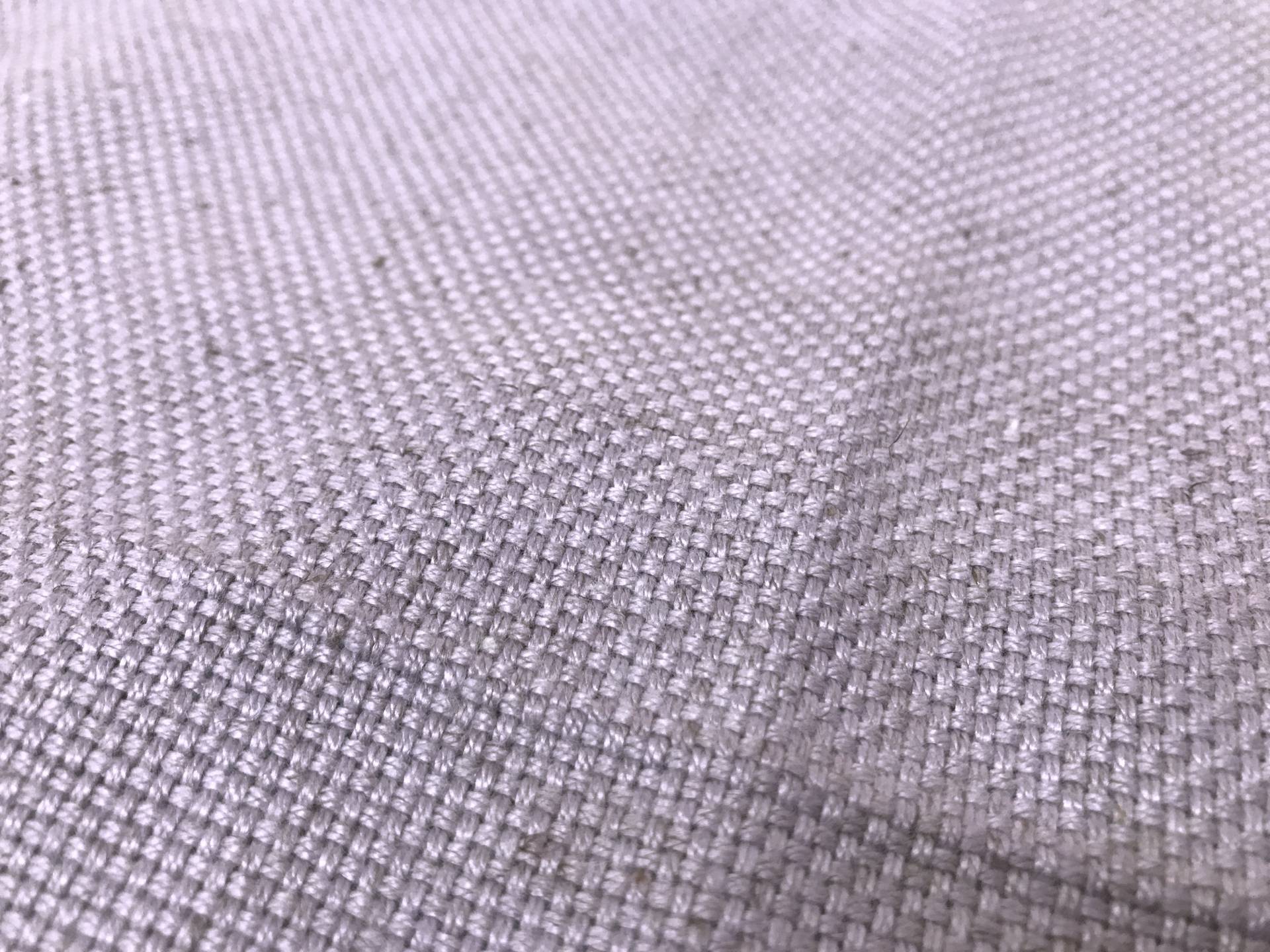 bamboo and linen blend in lilac closeup to show texture