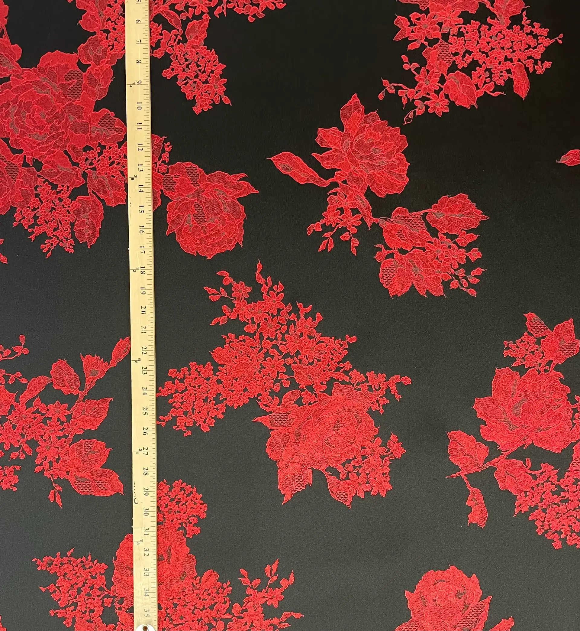 Polyester Silk Blend Double Face Metallic Appliqued Zibelline
