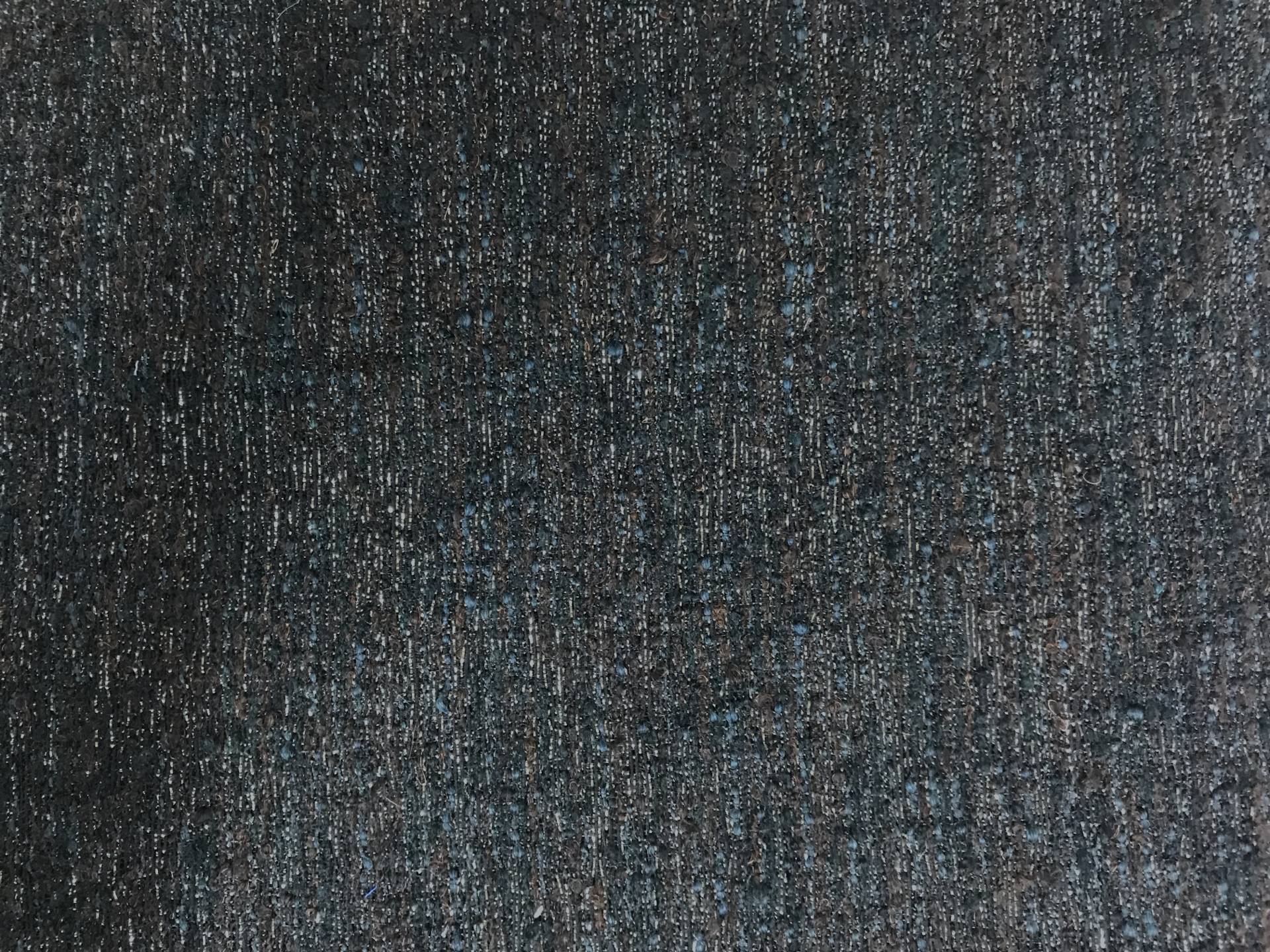 Italian Wool and Polyester Metallic Tweed in Black, Navy, and Brown