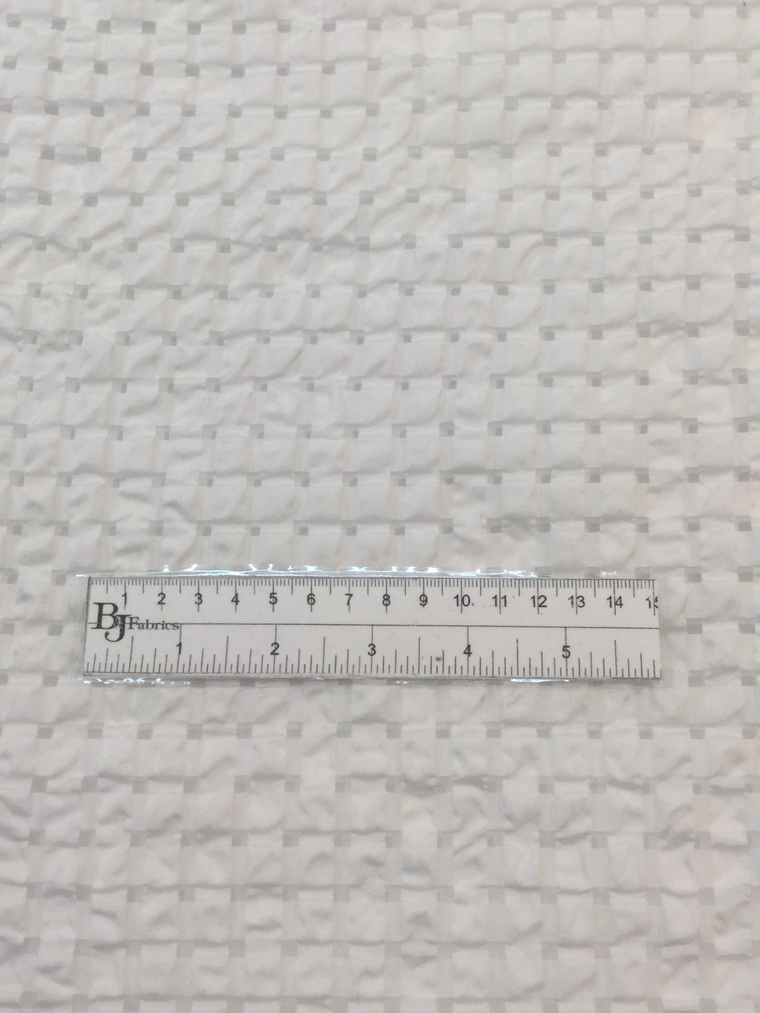 Seersucker Organza in White