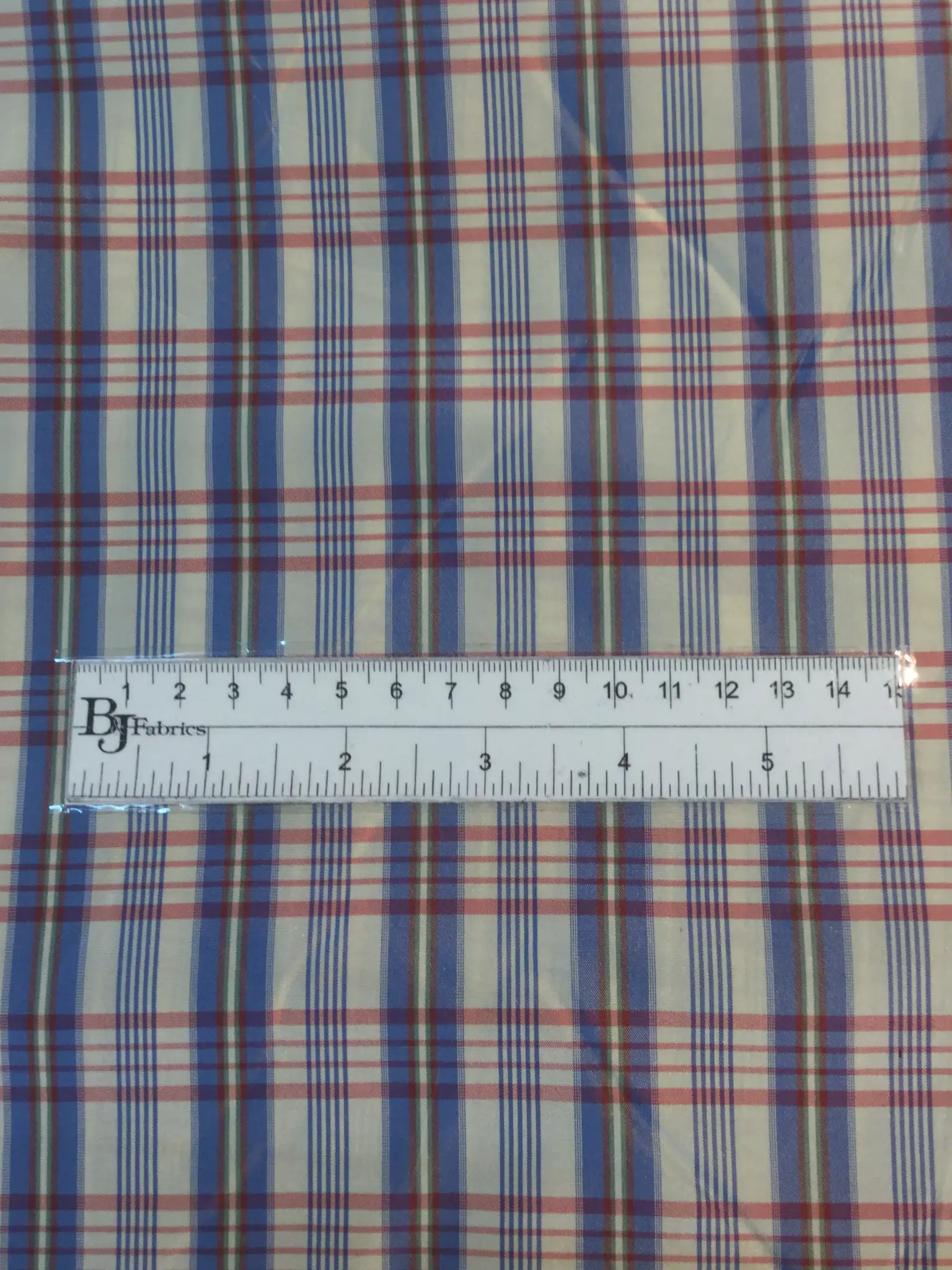 100% Silk Taffeta Plaid