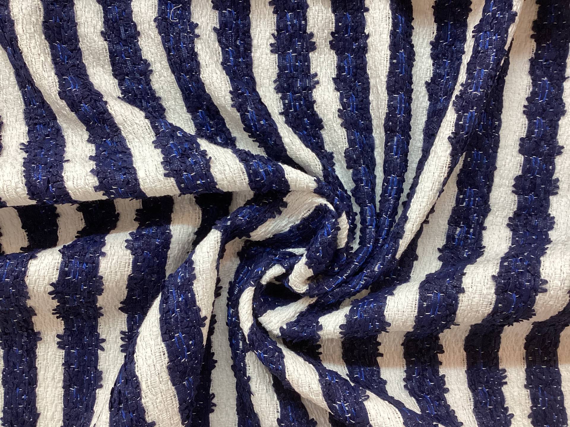 Made in England Cotton Blend Stripe Tweed