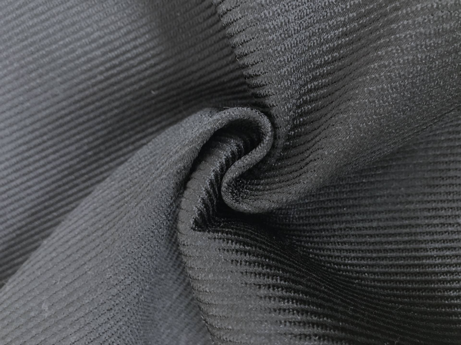 Italian Silk and Wool Blend Twill in Black