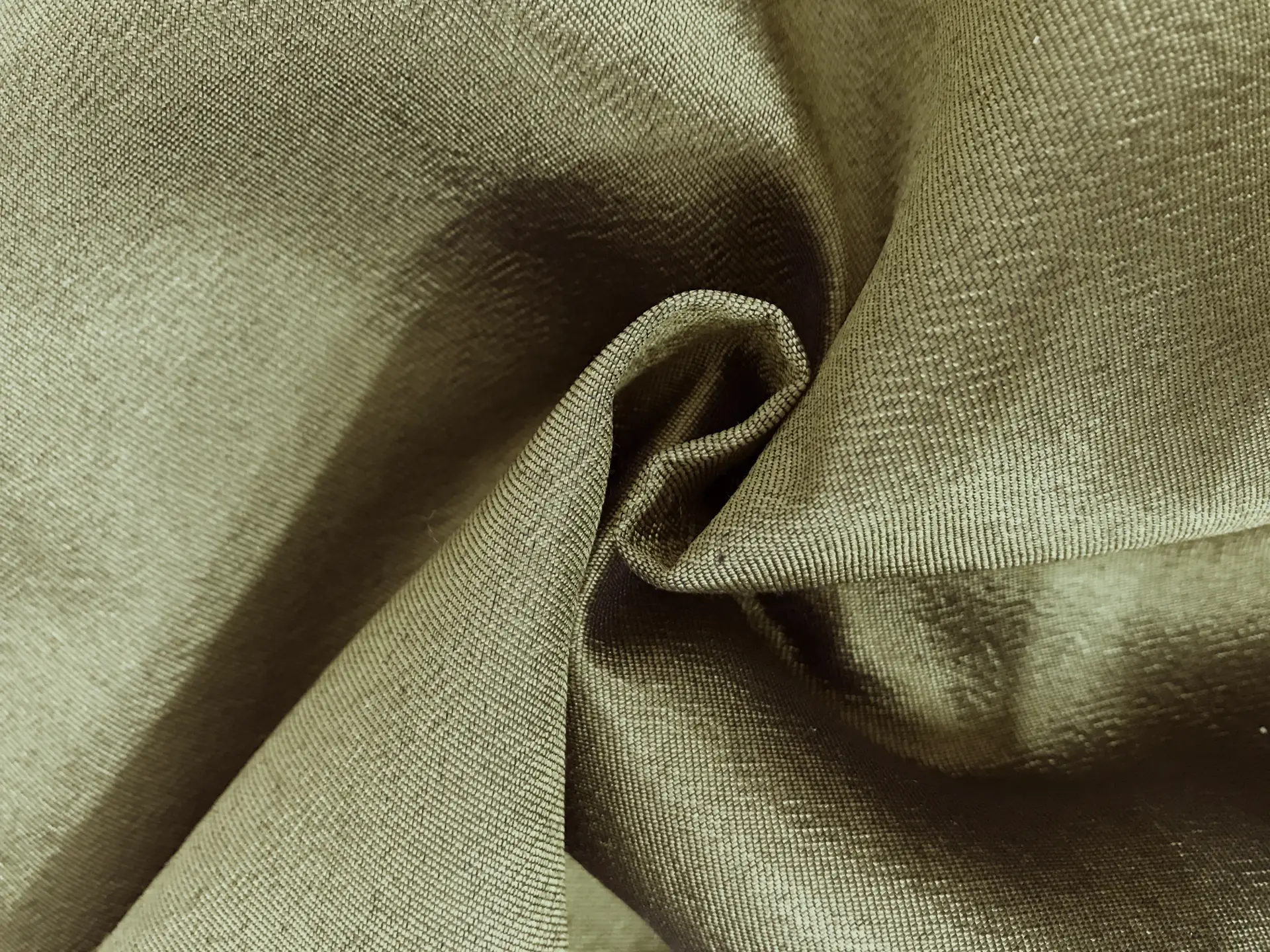 Silk and Wool Twill in Gold