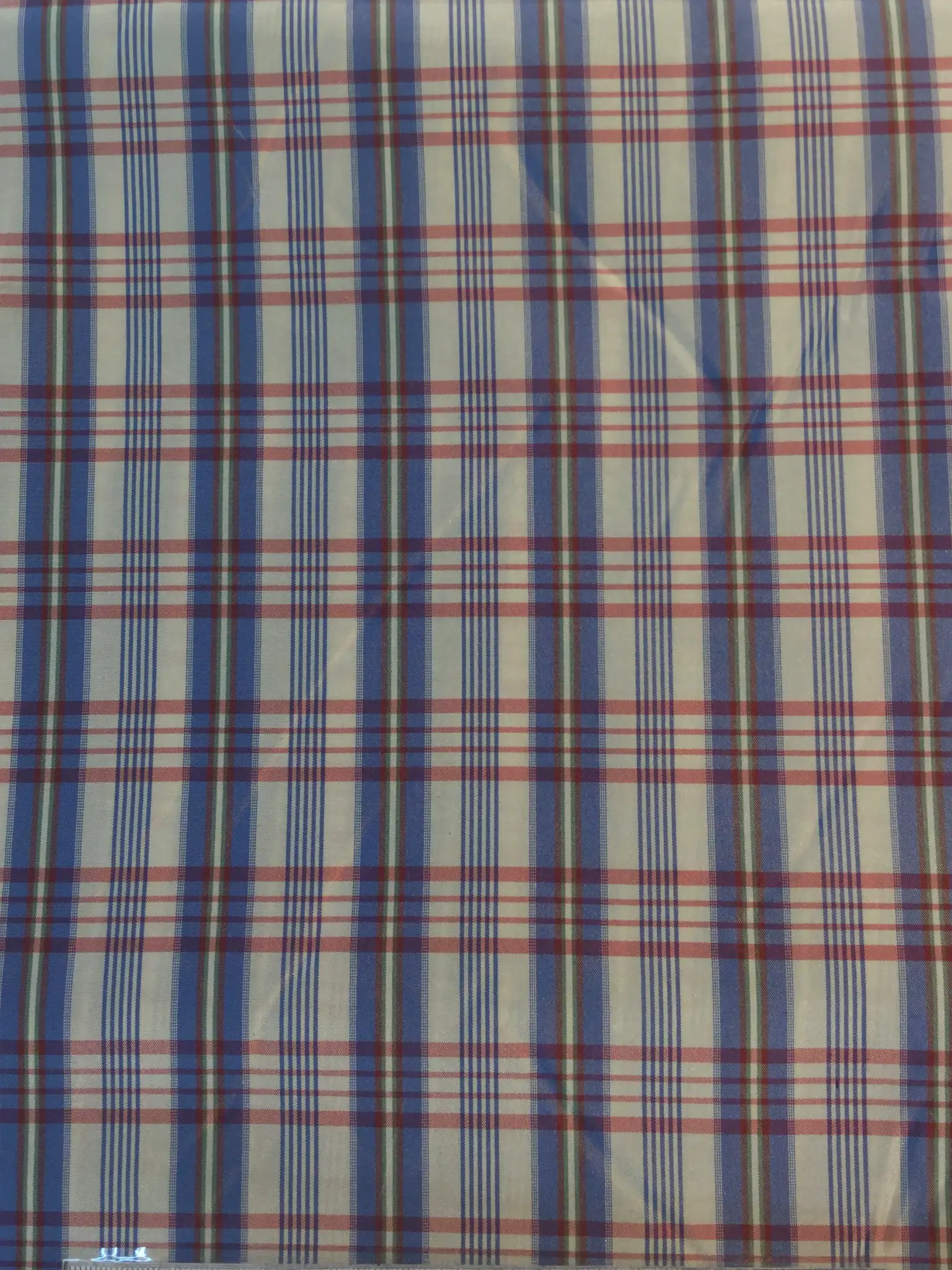 100% Silk Taffeta Plaid