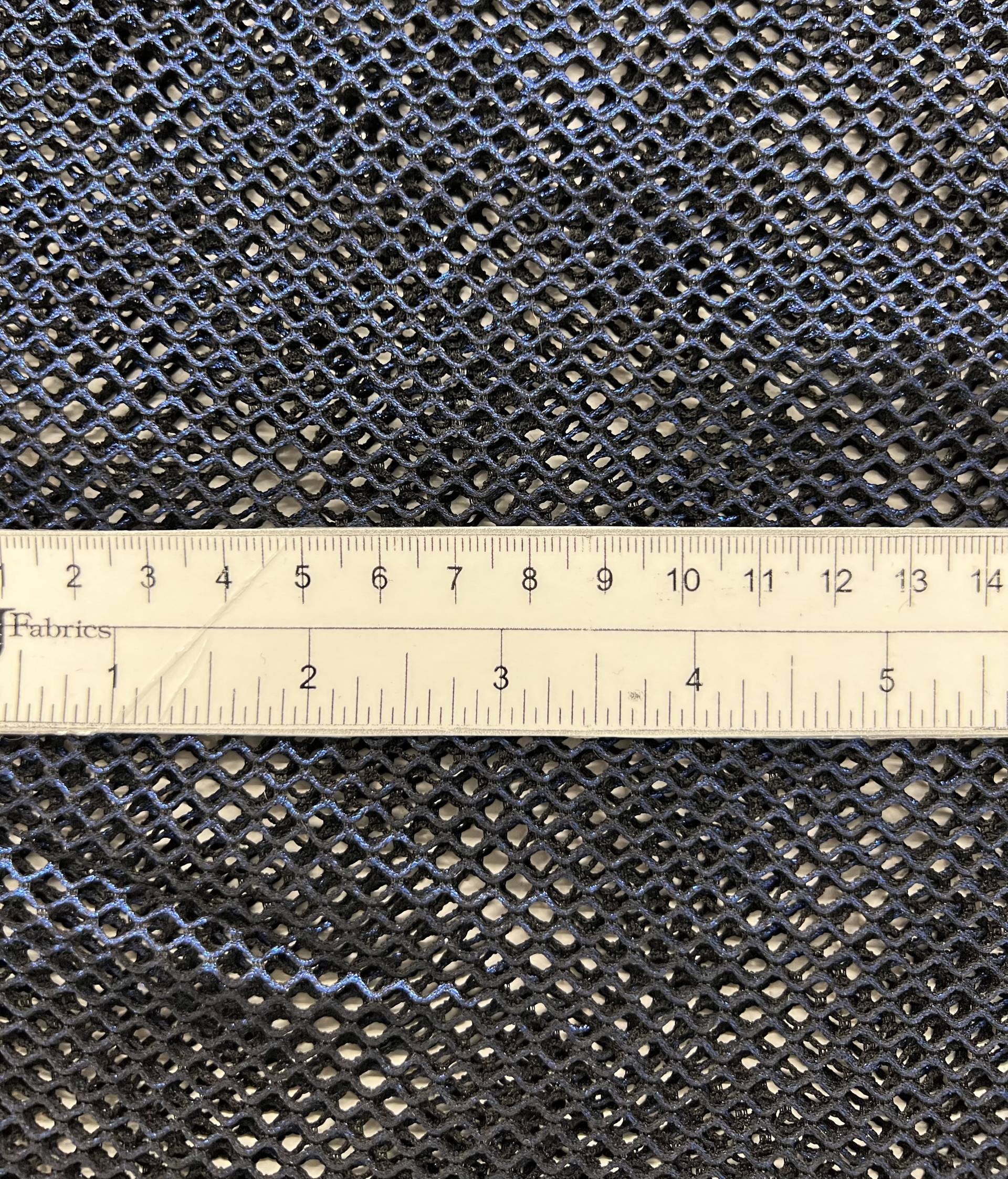 Blue Metallic Foiled Polyester Fishnet 