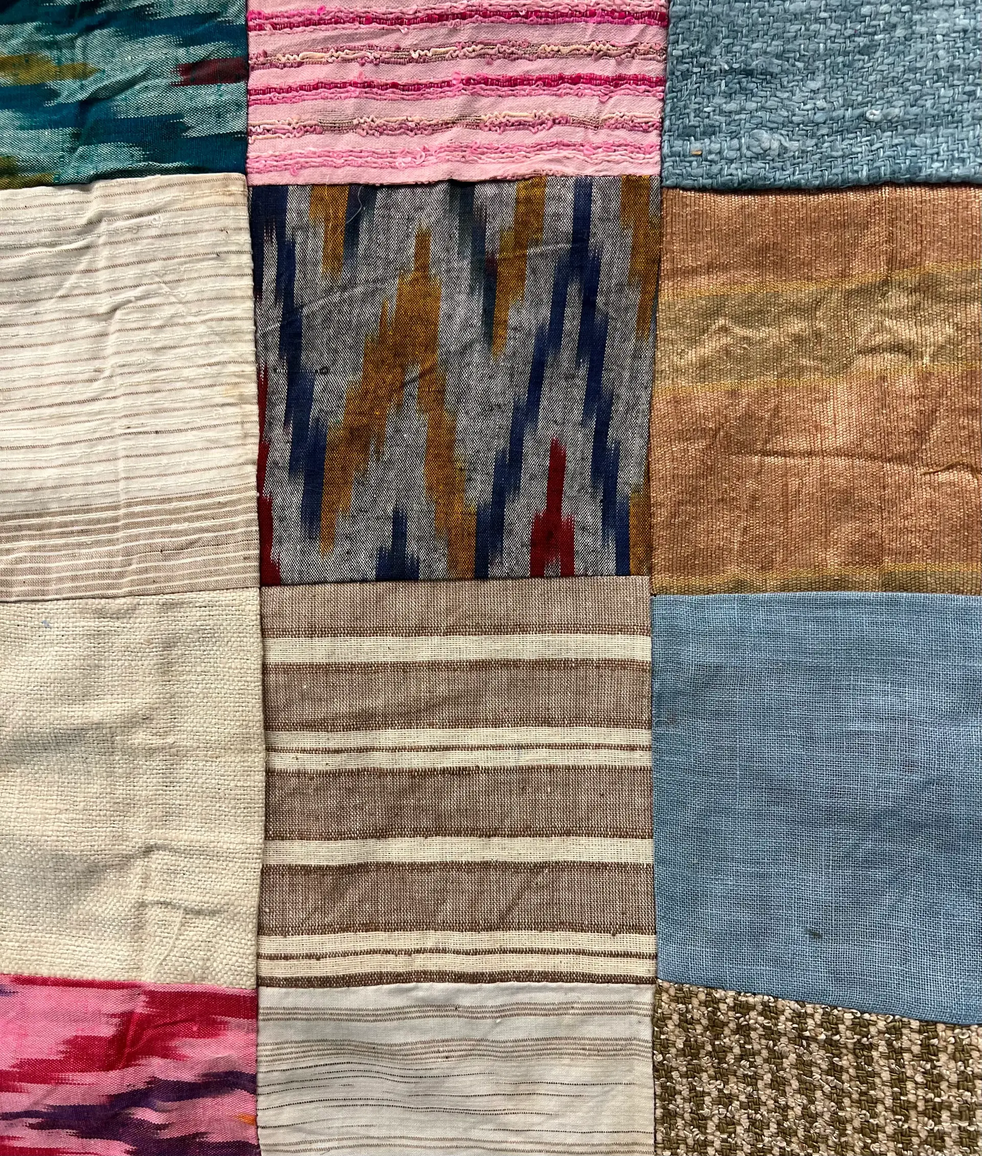 Raw Silk Patch work