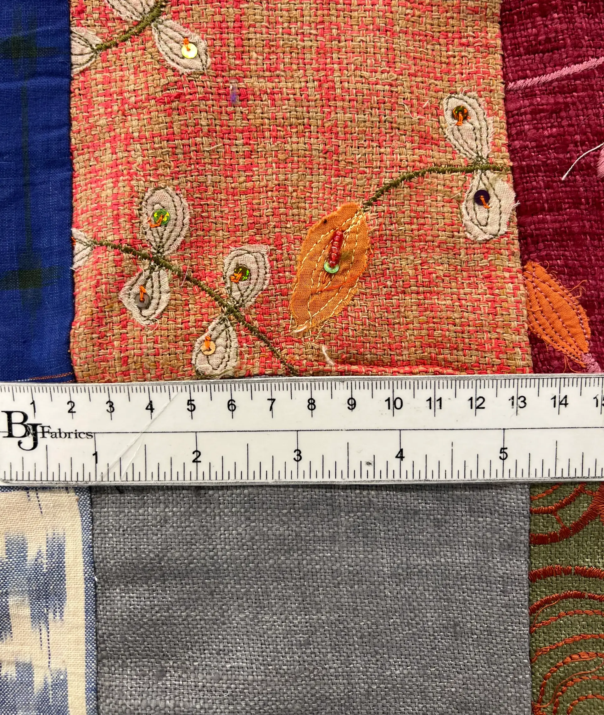 Raw Silk Patch work