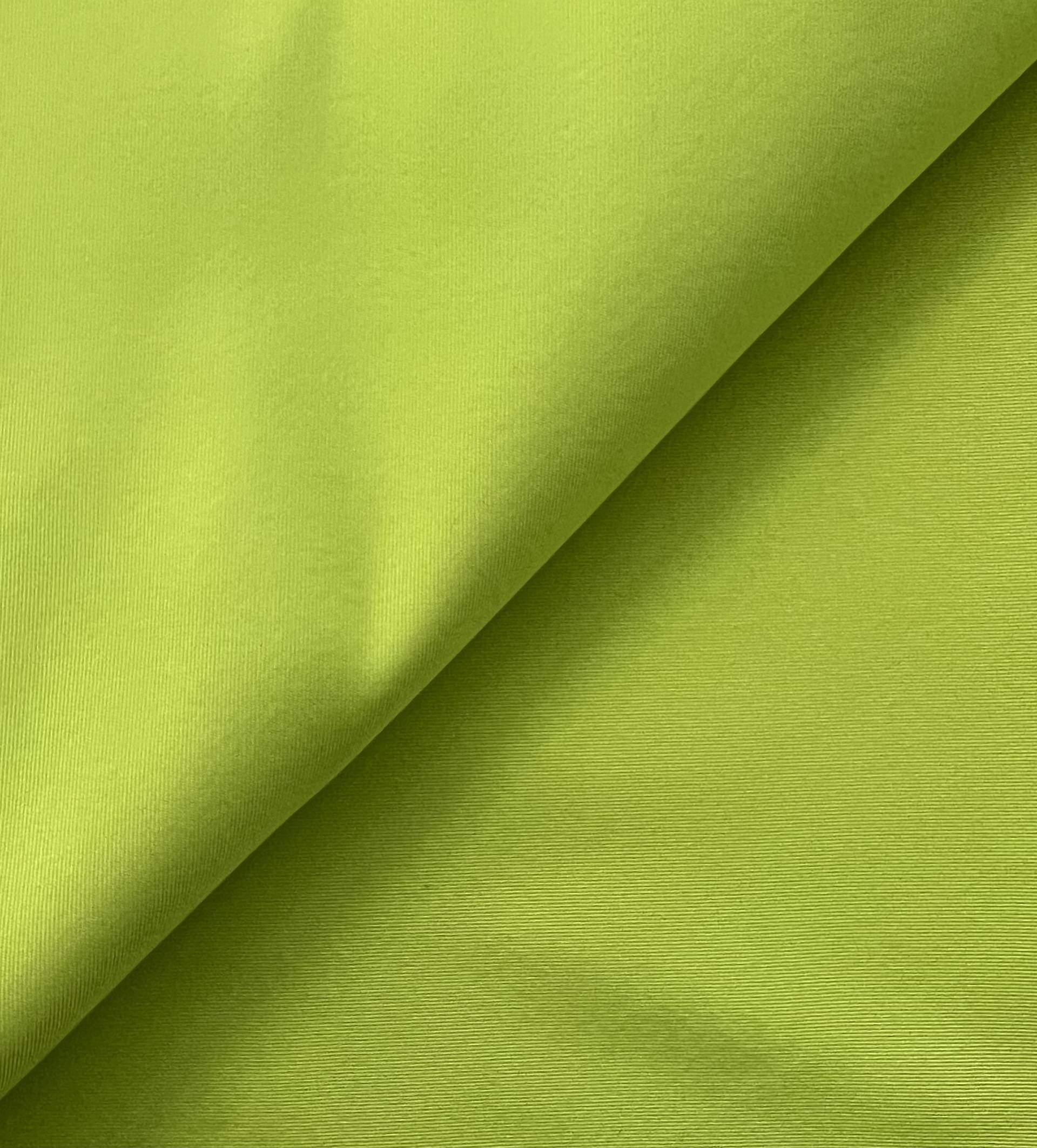 Silk Gros de Londres with a Bounce Finish in Florescent Green
