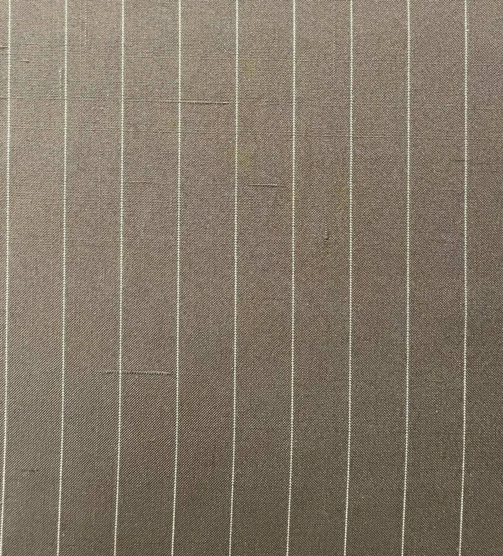 Made In Italy 100% Silk Dupioni Stripe