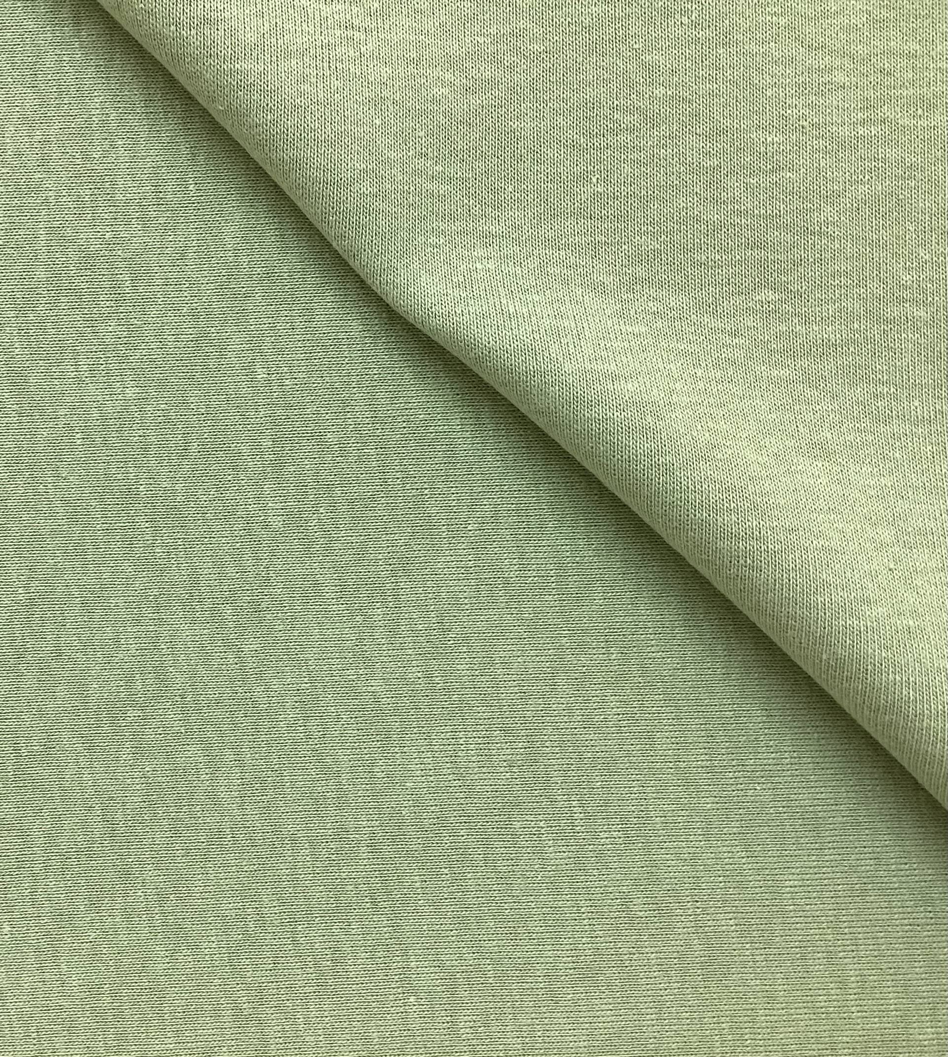 100 % Cotton Rib Knit in Sage