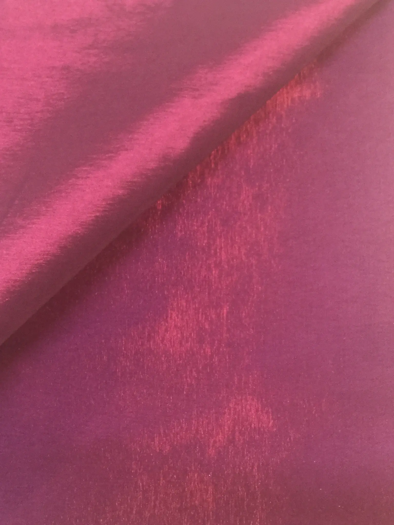 Iridescent Stretch Taffeta in Fuchsia/Black