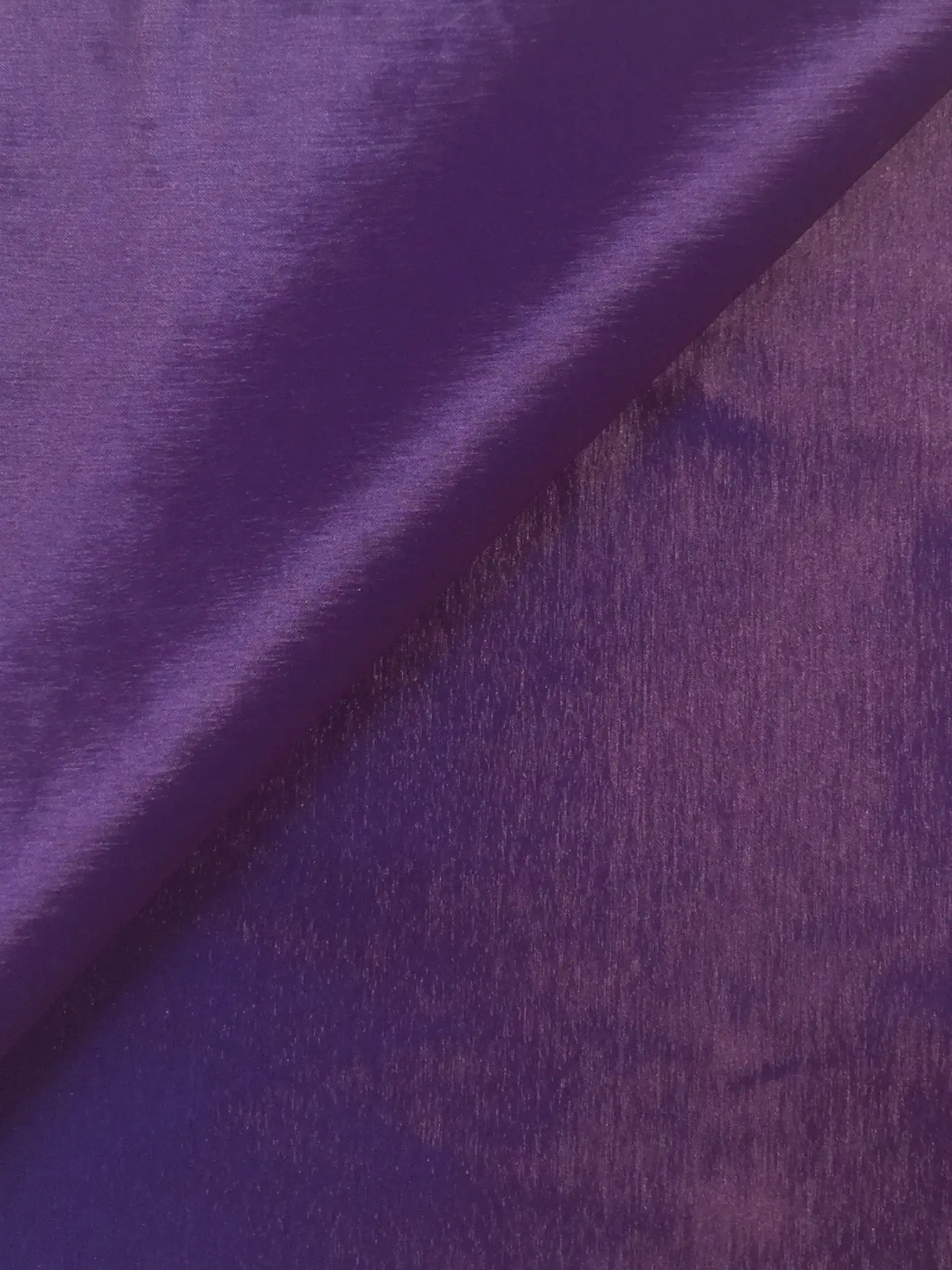 Iridescent Stretch Taffeta in Plum/Purple