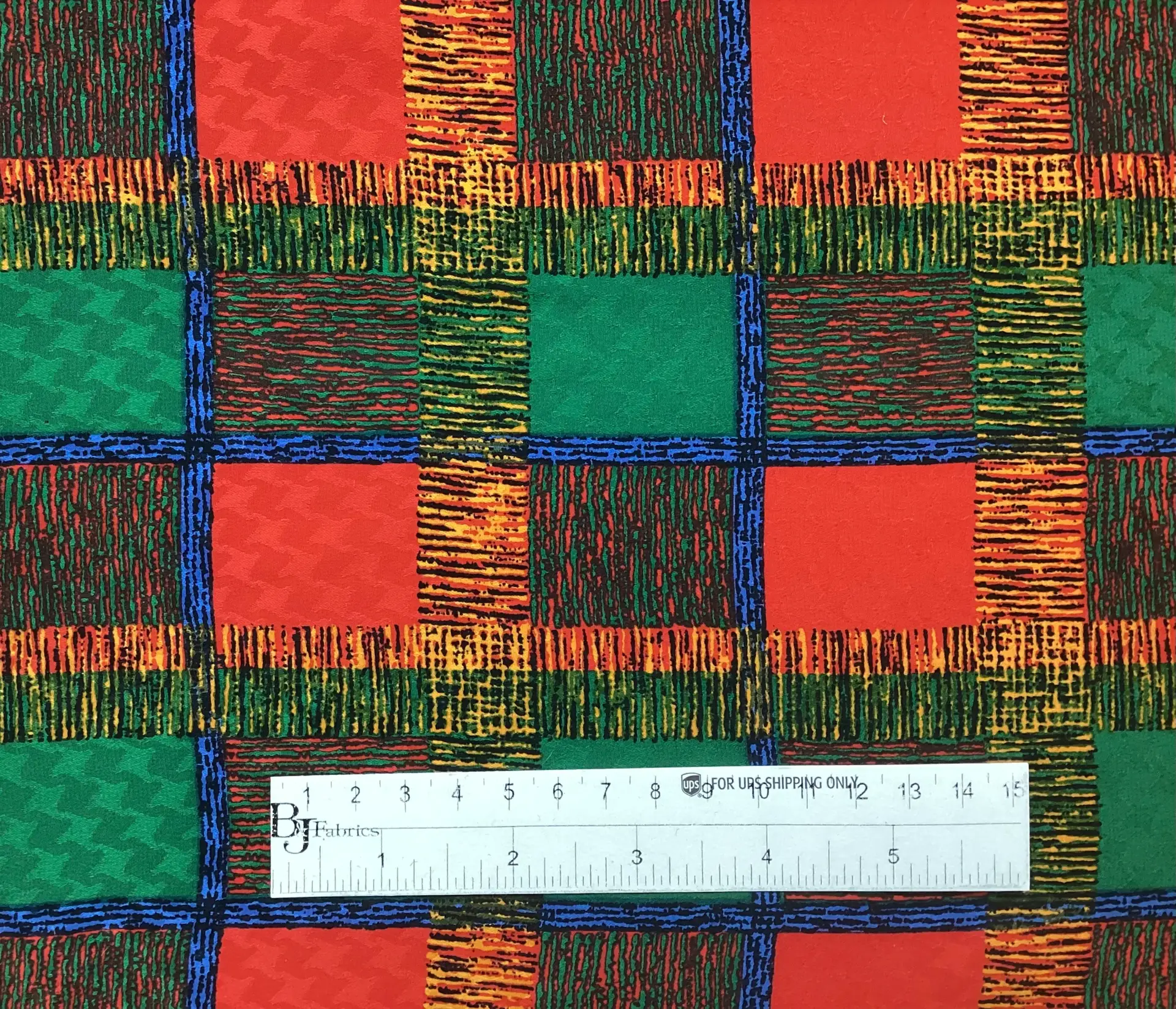 Vintage 100% Silk Printed Patchwork Jacquard In Jewel Colours