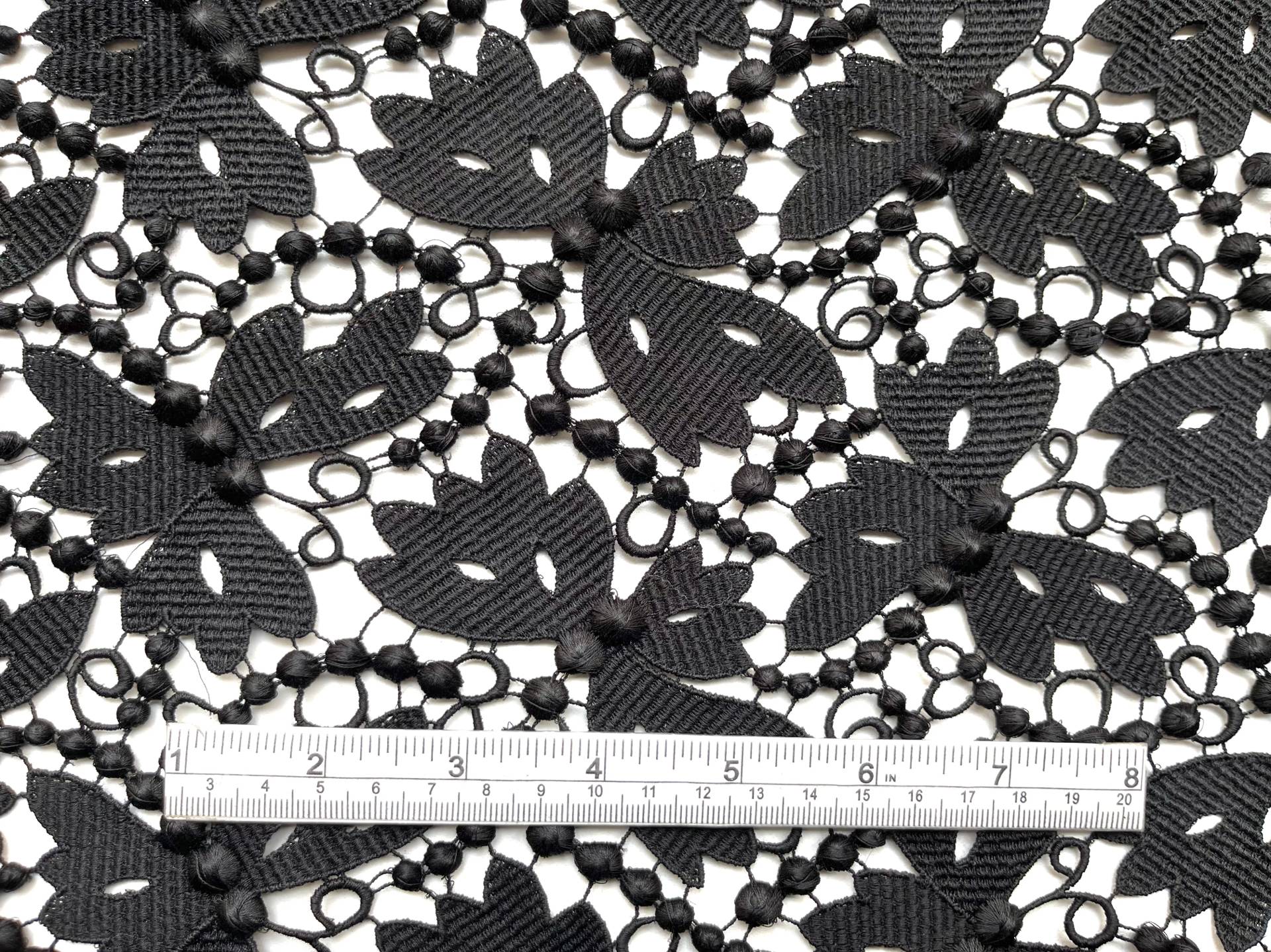 Made in Switzerland 100% Rayon Guipure Lace