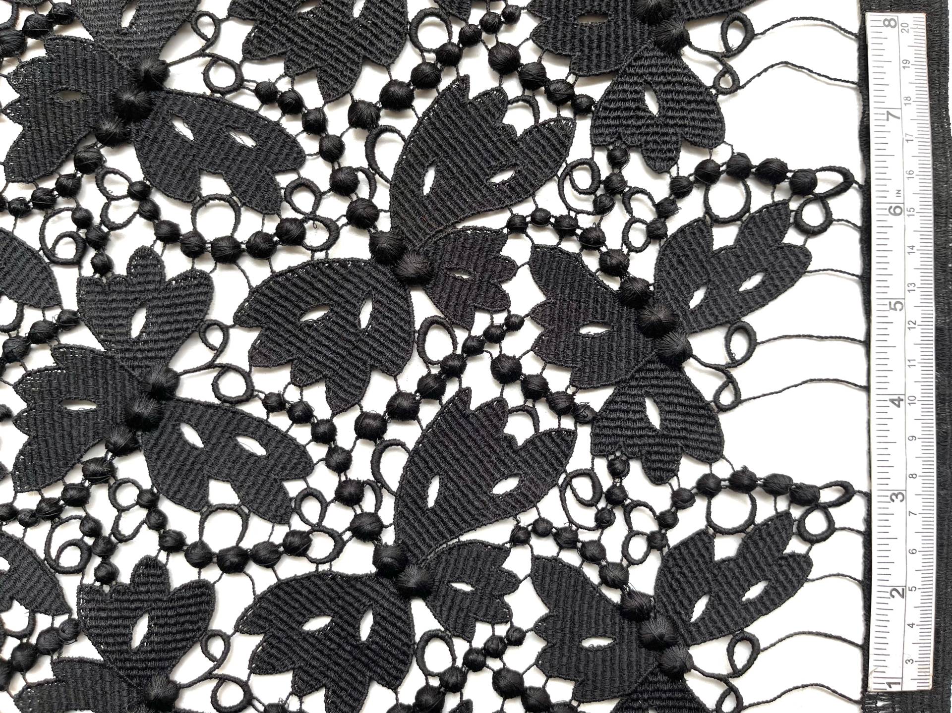 Made in Switzerland 100% Rayon Guipure Lace
