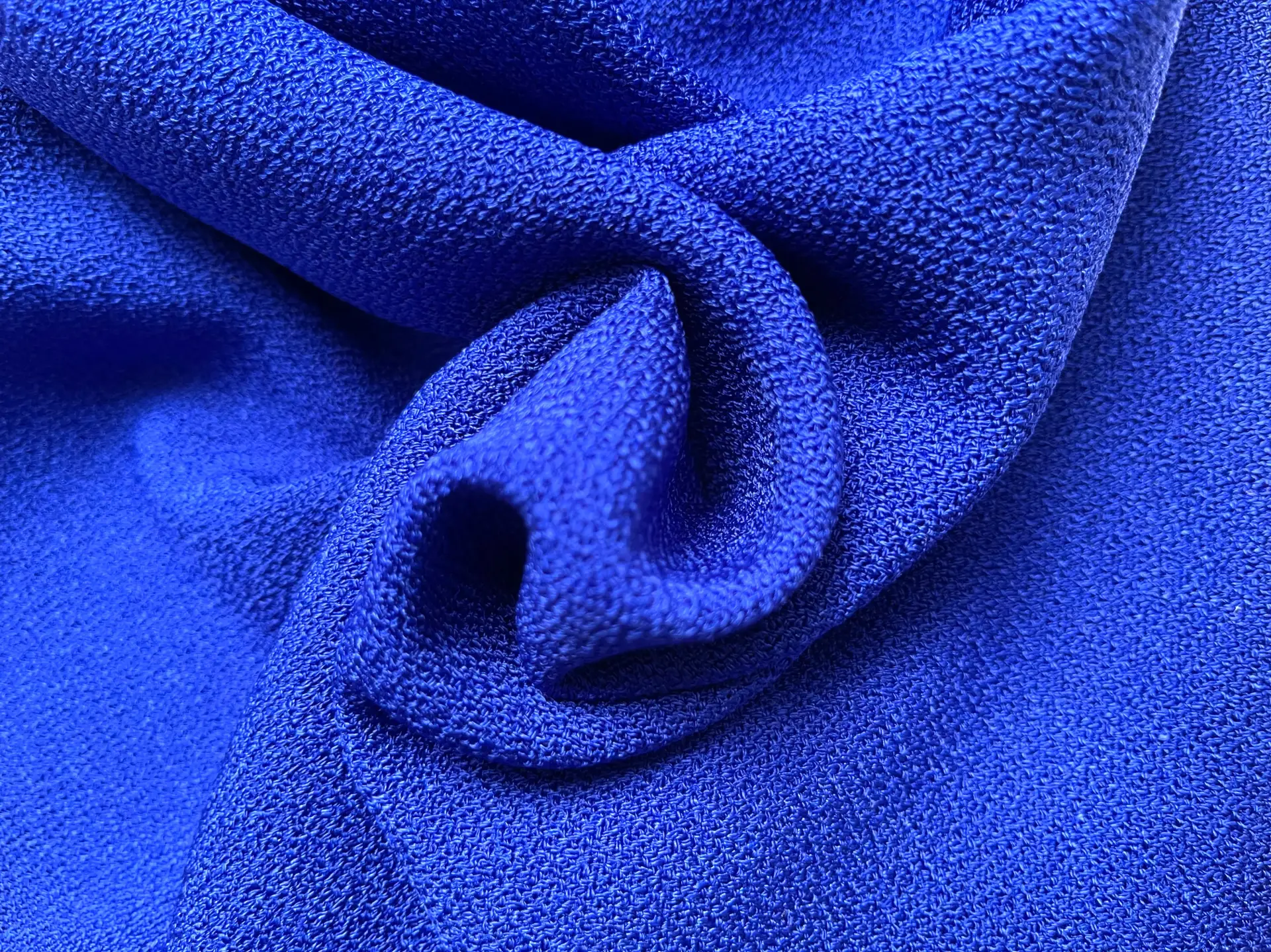 Made in Spain Pebble Crepe in Royal Blue