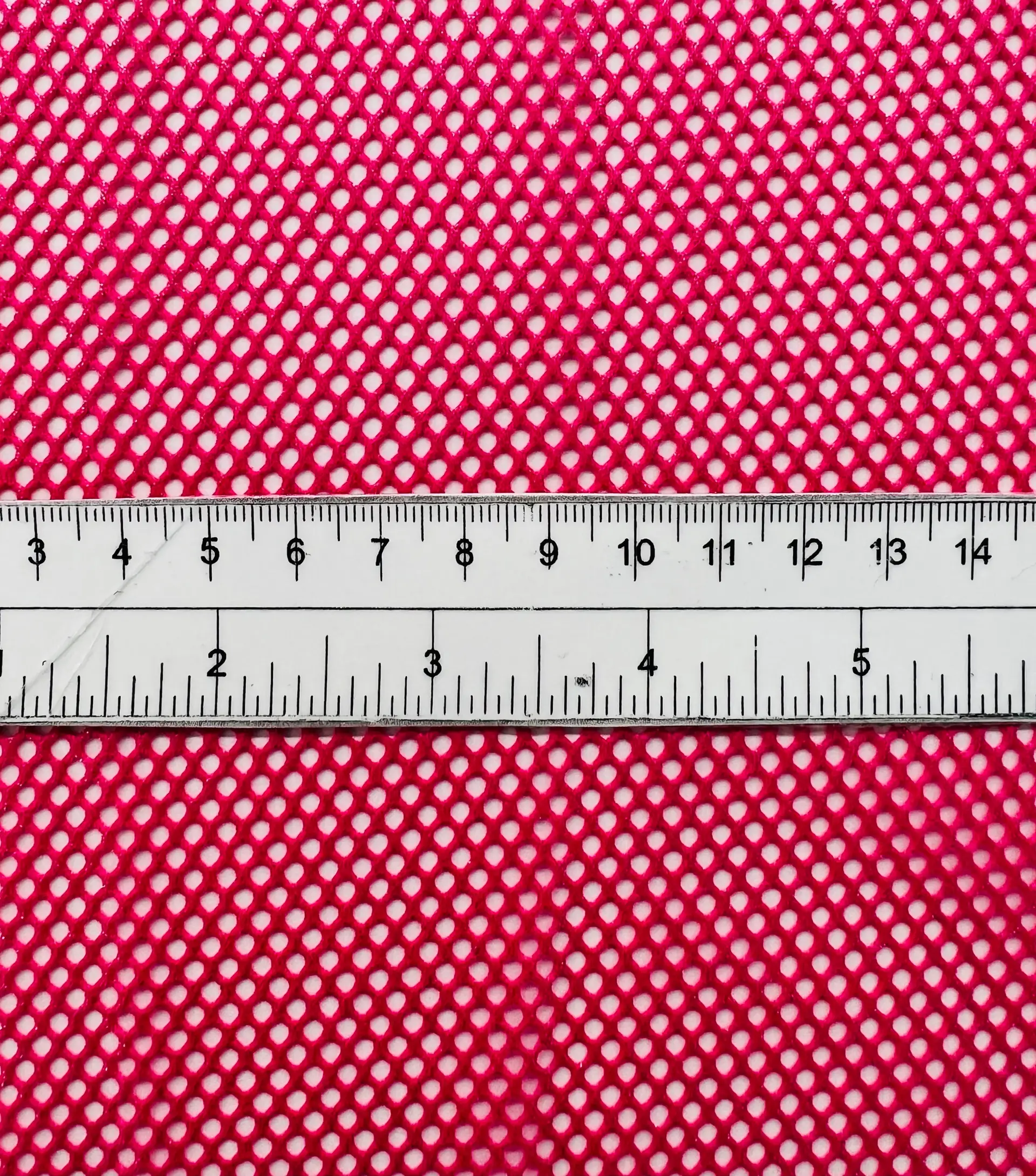 Metallic Silver Foiled Mesh in Bubble Gum Pink