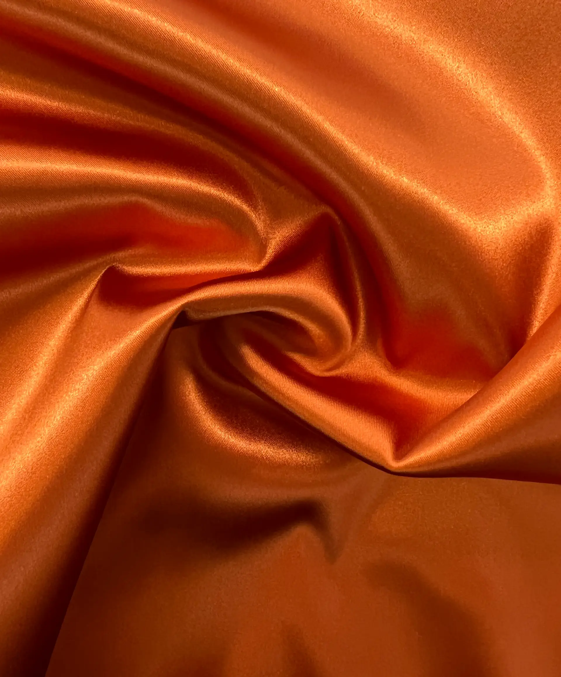 Italian Acetate Stretch Satin in Saffron
