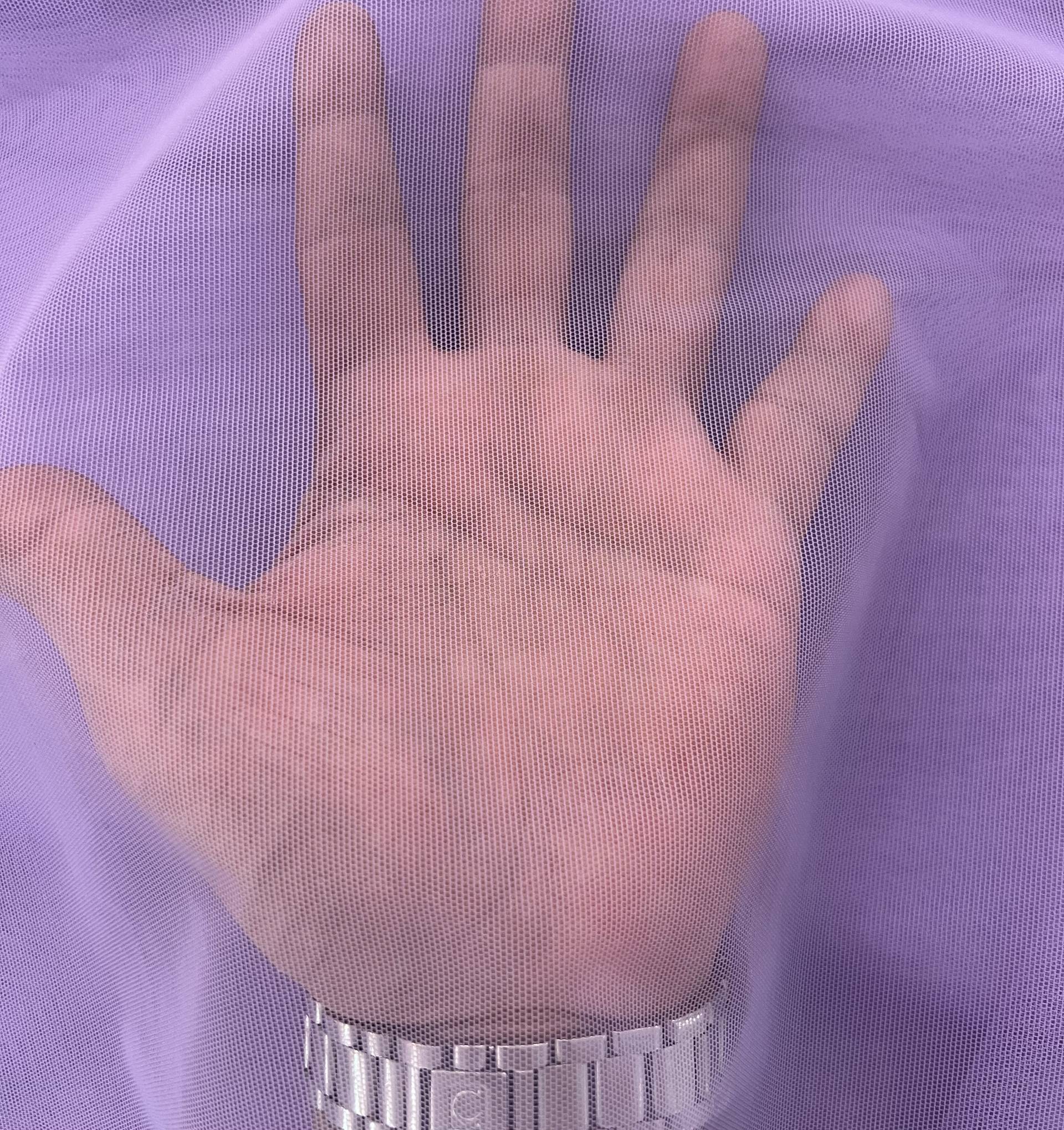 Italian Stretch Nylon Illusion in Panse