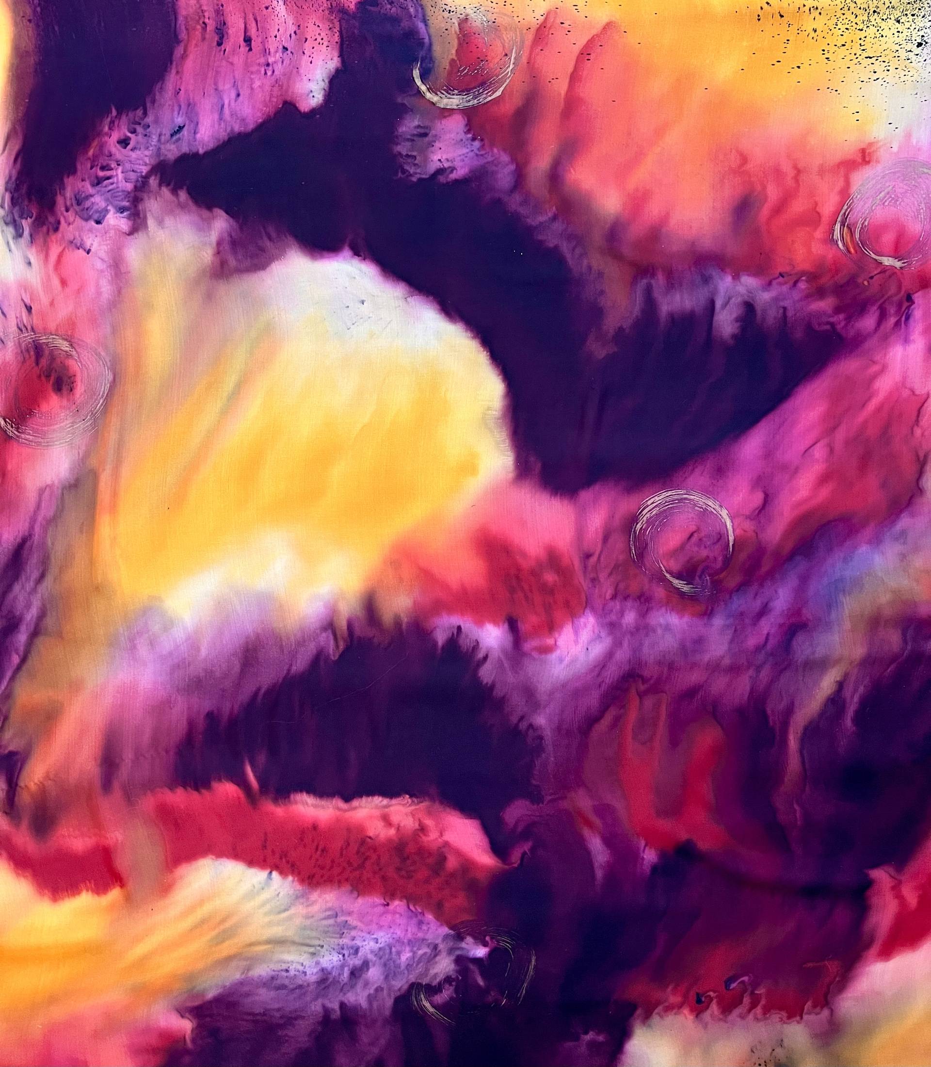 Tie Dye Silk Chiffon