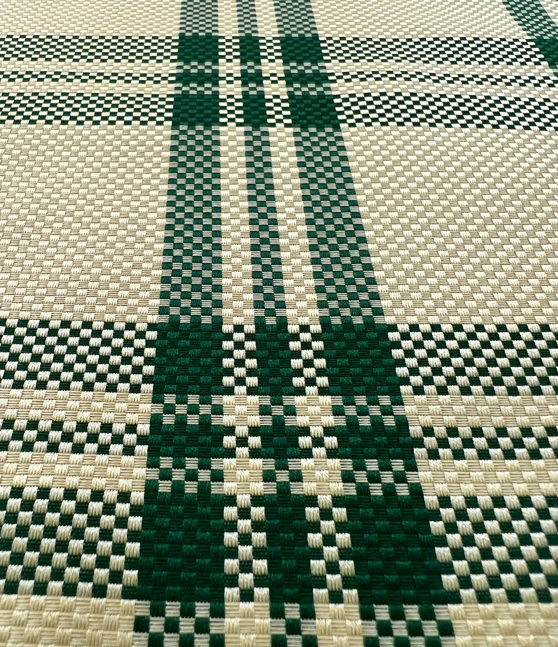 PURE SILK BASKETWEAVE PLAID