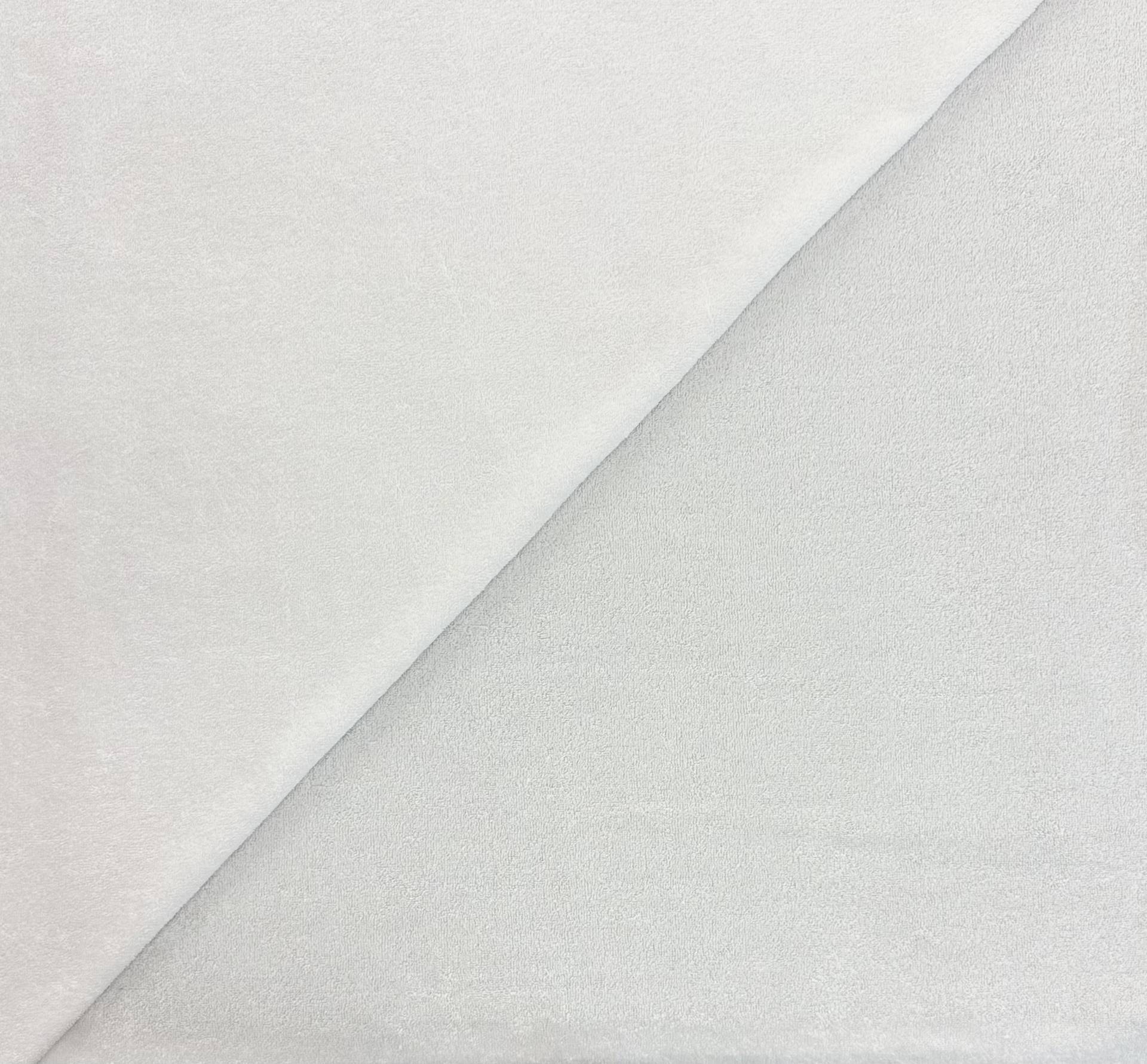 Cotton Knit Terry in Optic White