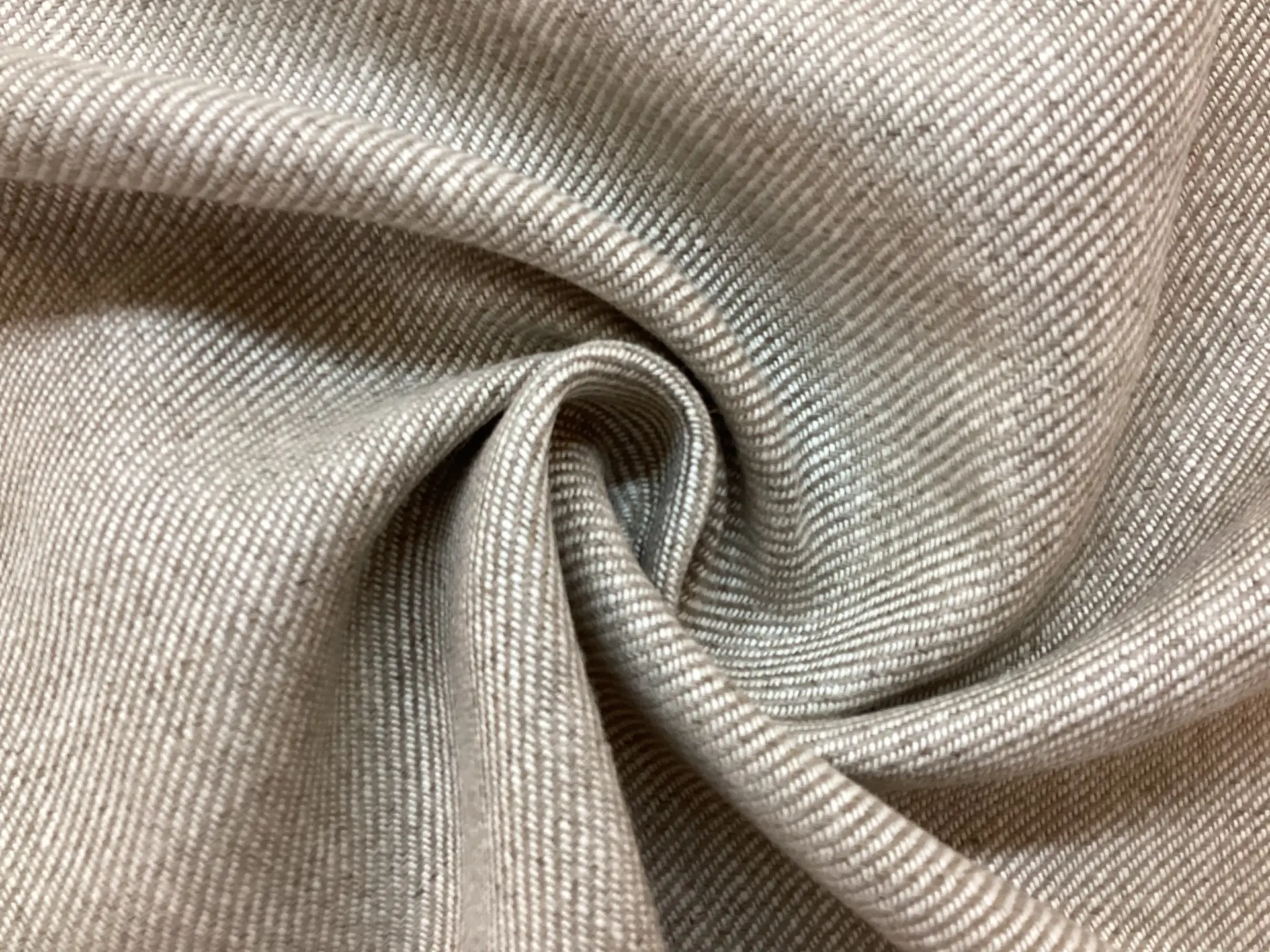 Upholstery Linen Twill in Oatmeal