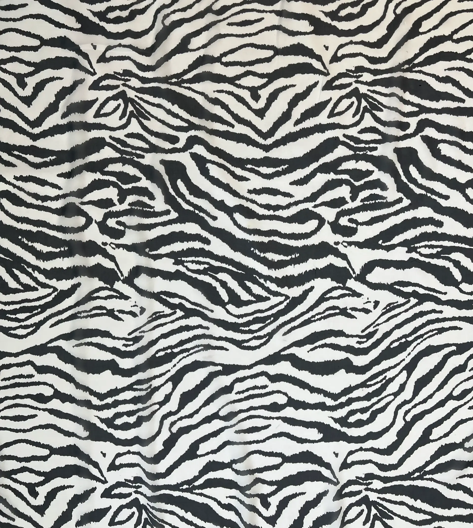 Printed silk Chiffon in Zebra