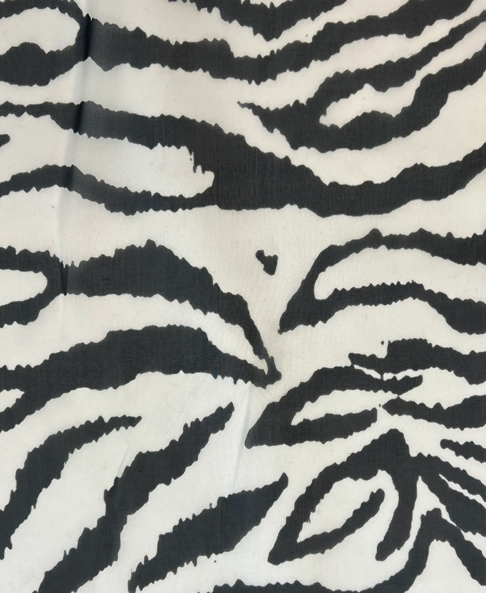 Printed silk Chiffon in Zebra