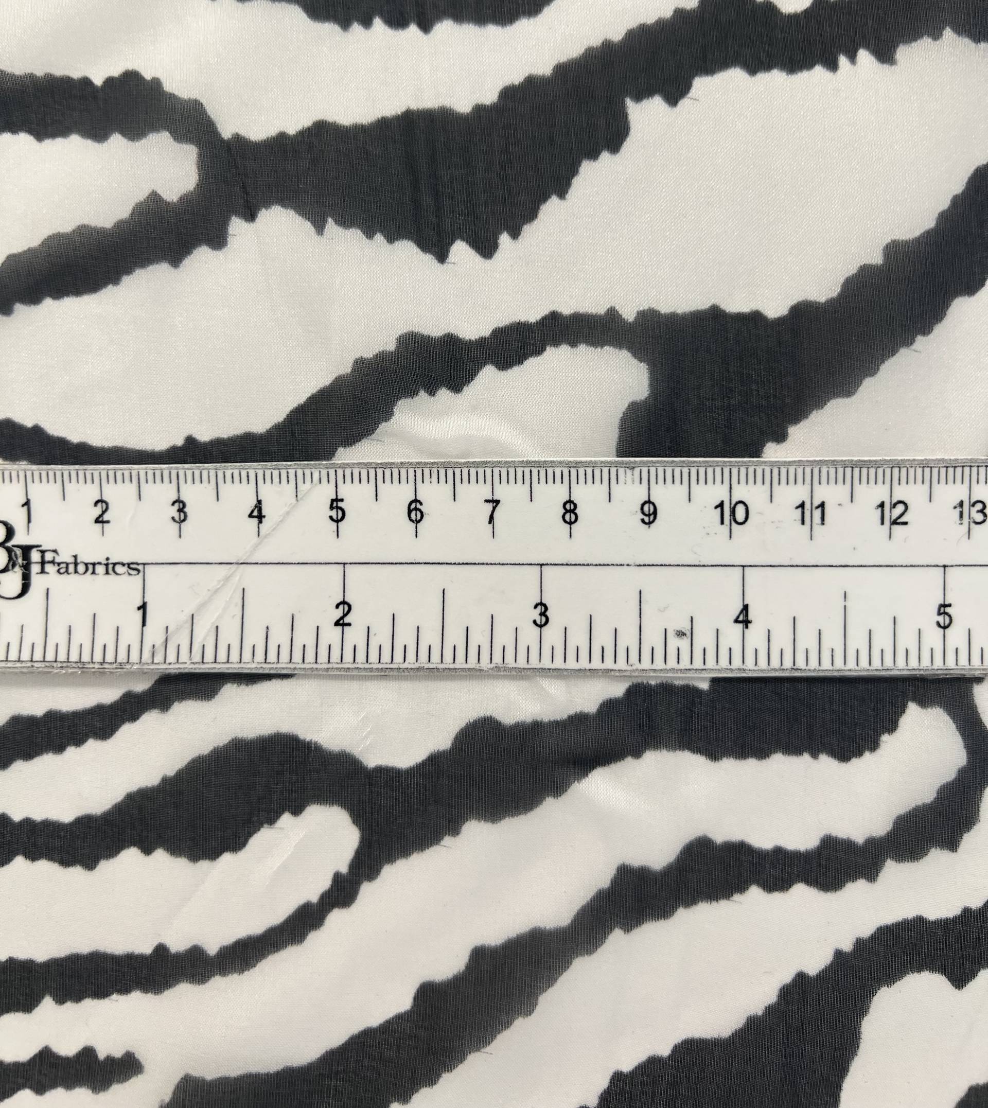 Printed silk Chiffon in Zebra