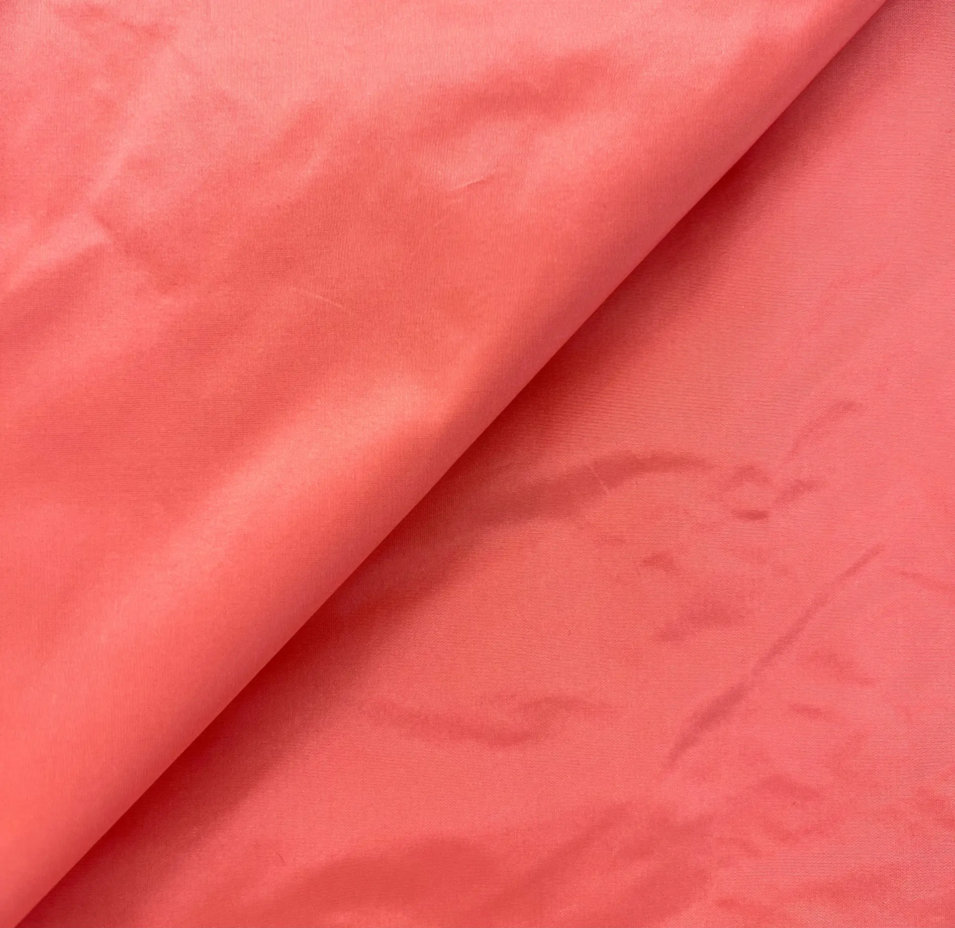 Pure Silk Taffeta in Coral 