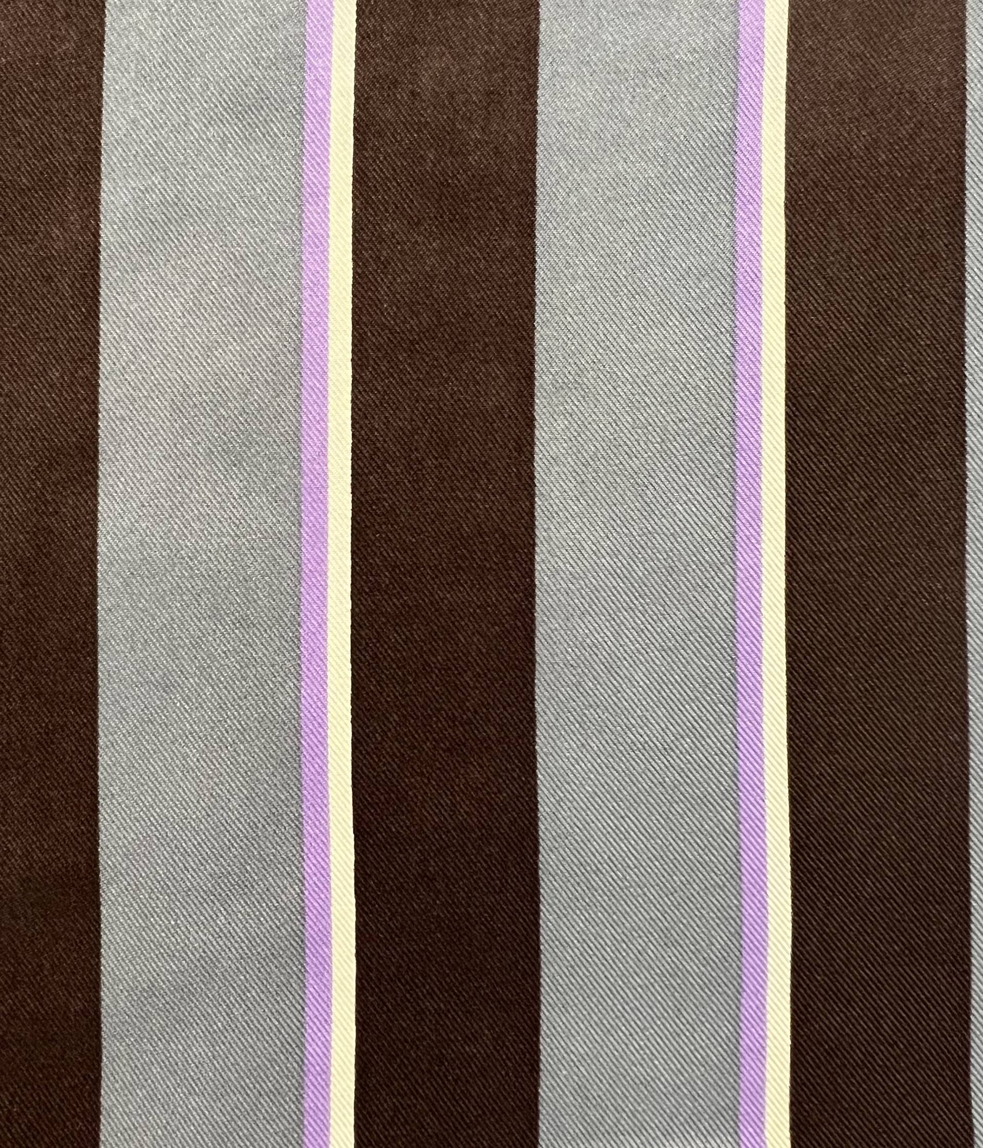 Printed Silk Twill Stripe