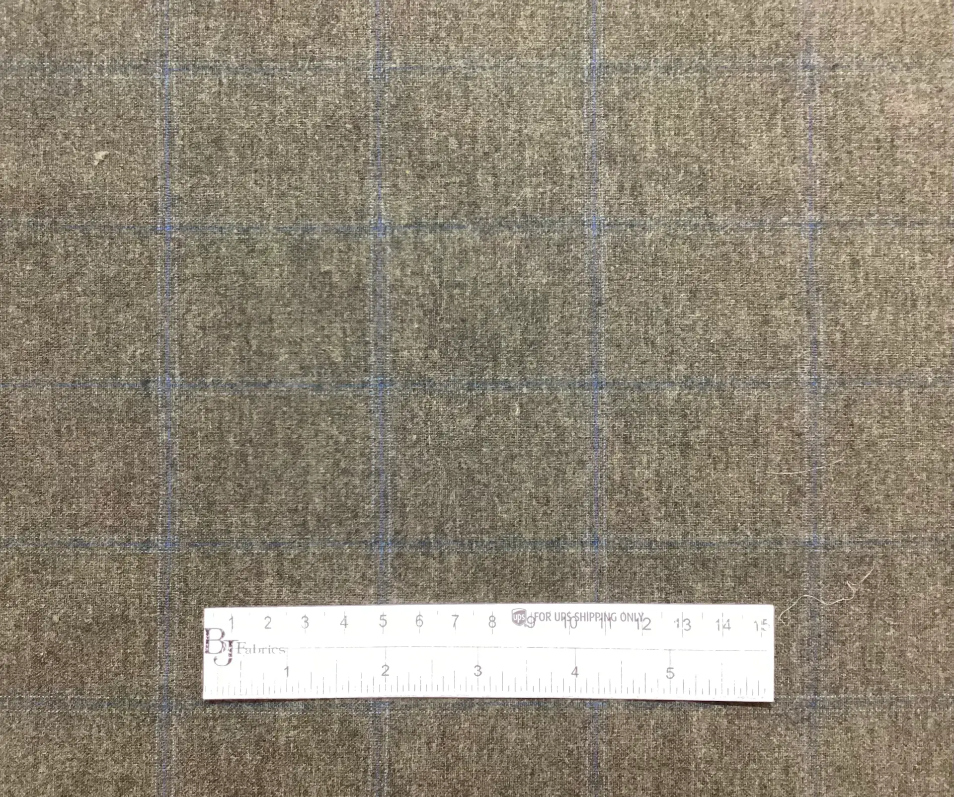 Made It Italy 100% Wool Windowpane In Olive 