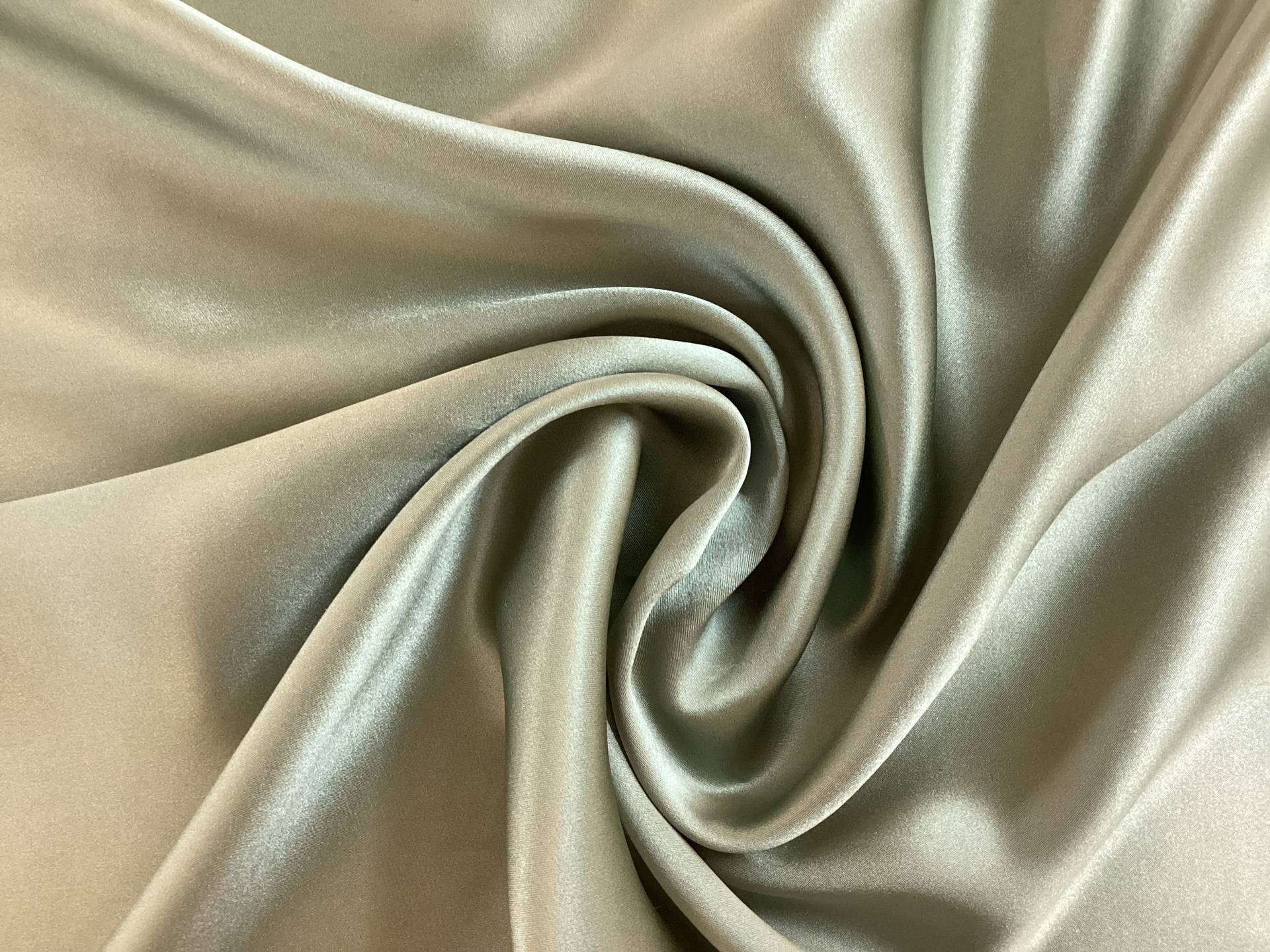 100% Silk Charmeuse In Sage