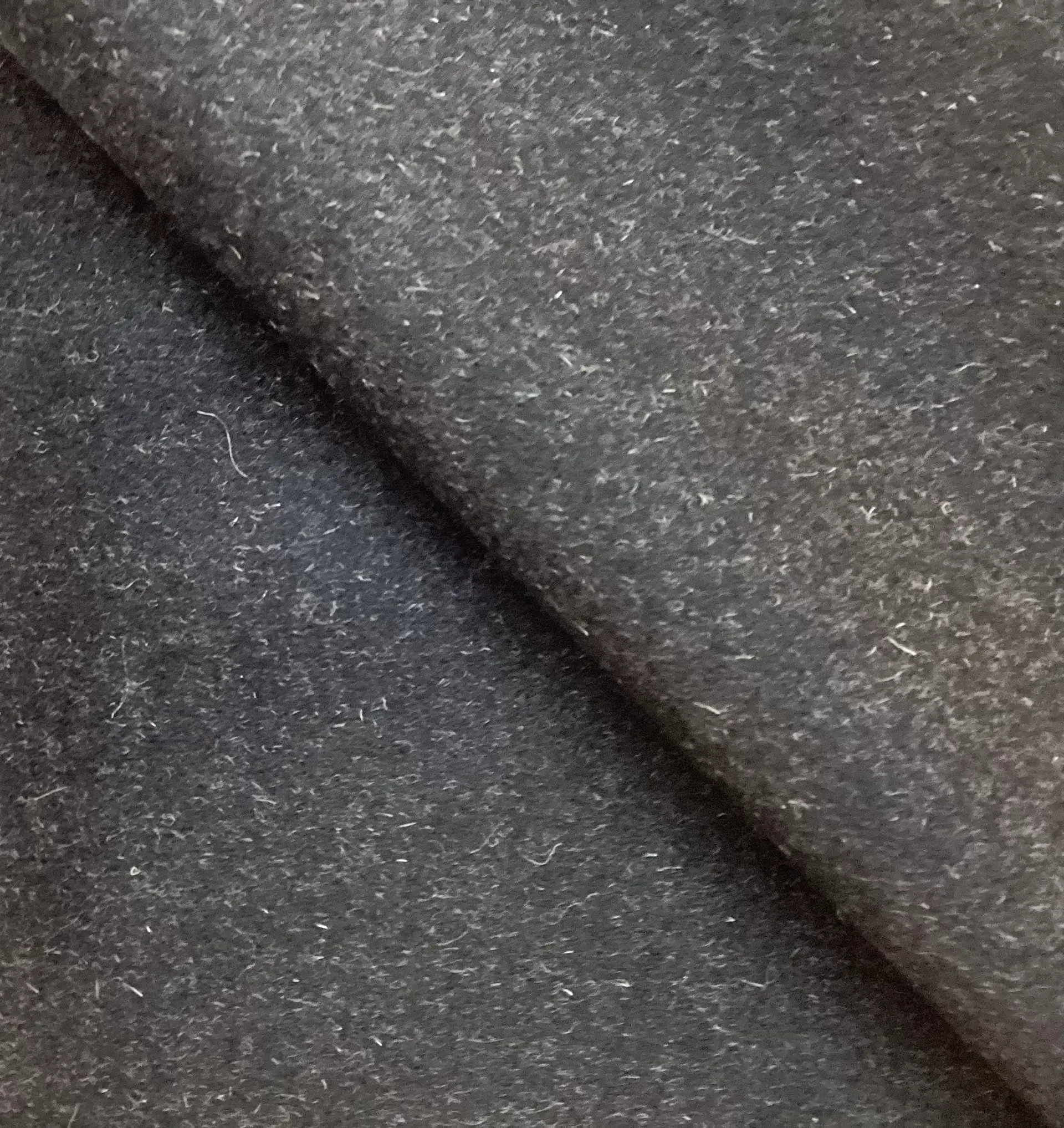 100% Cashmere Coating In Heather Black