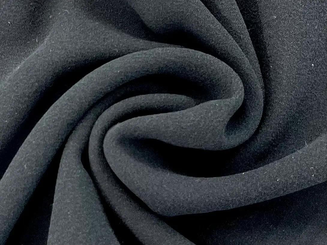 Washed Silk Georgette in Black