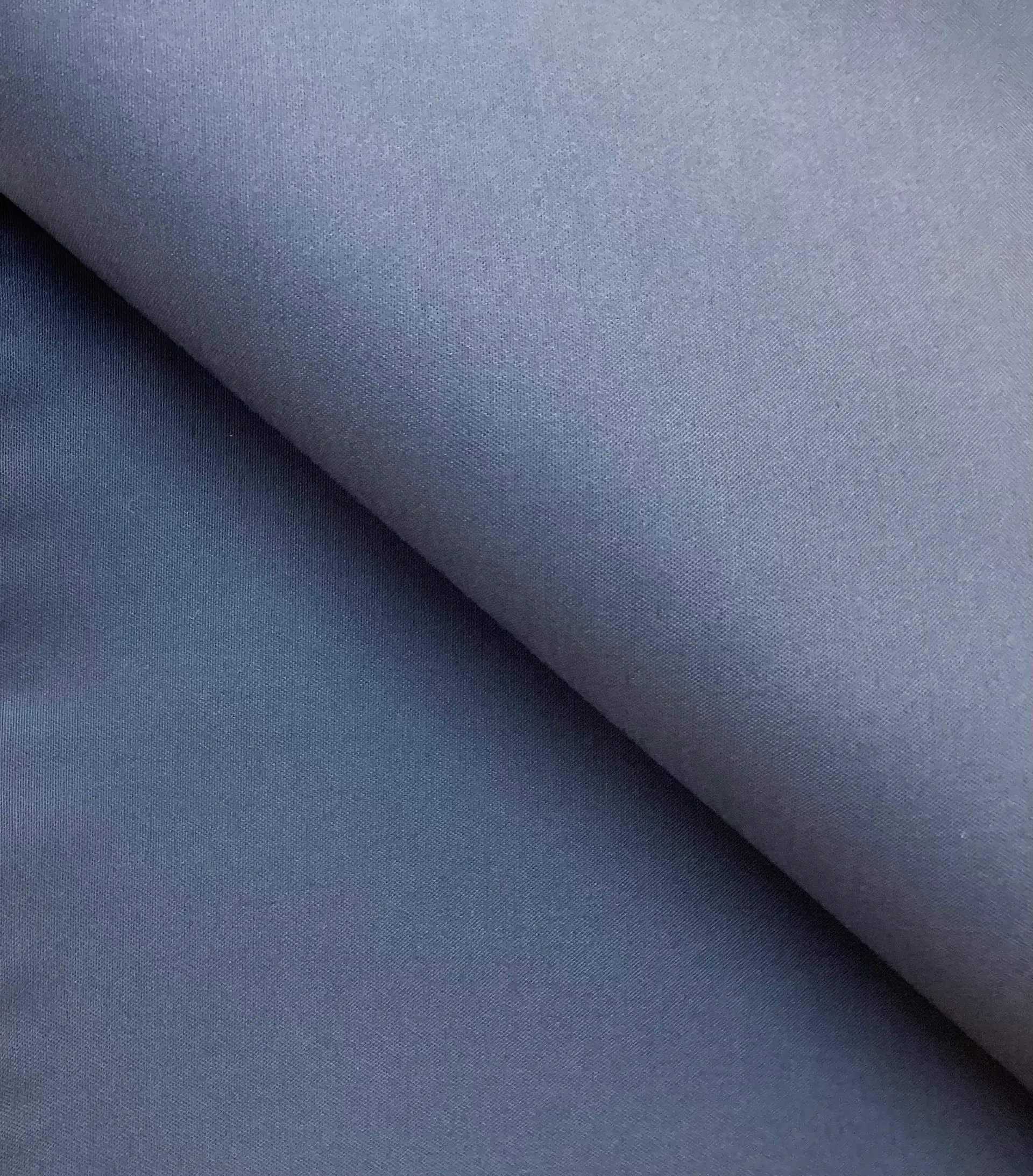 Heavy Stretch Cotton Suiting In Steel Blue 