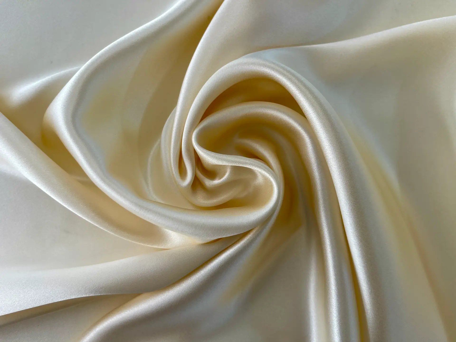 Silk Charmeuse in Champagne