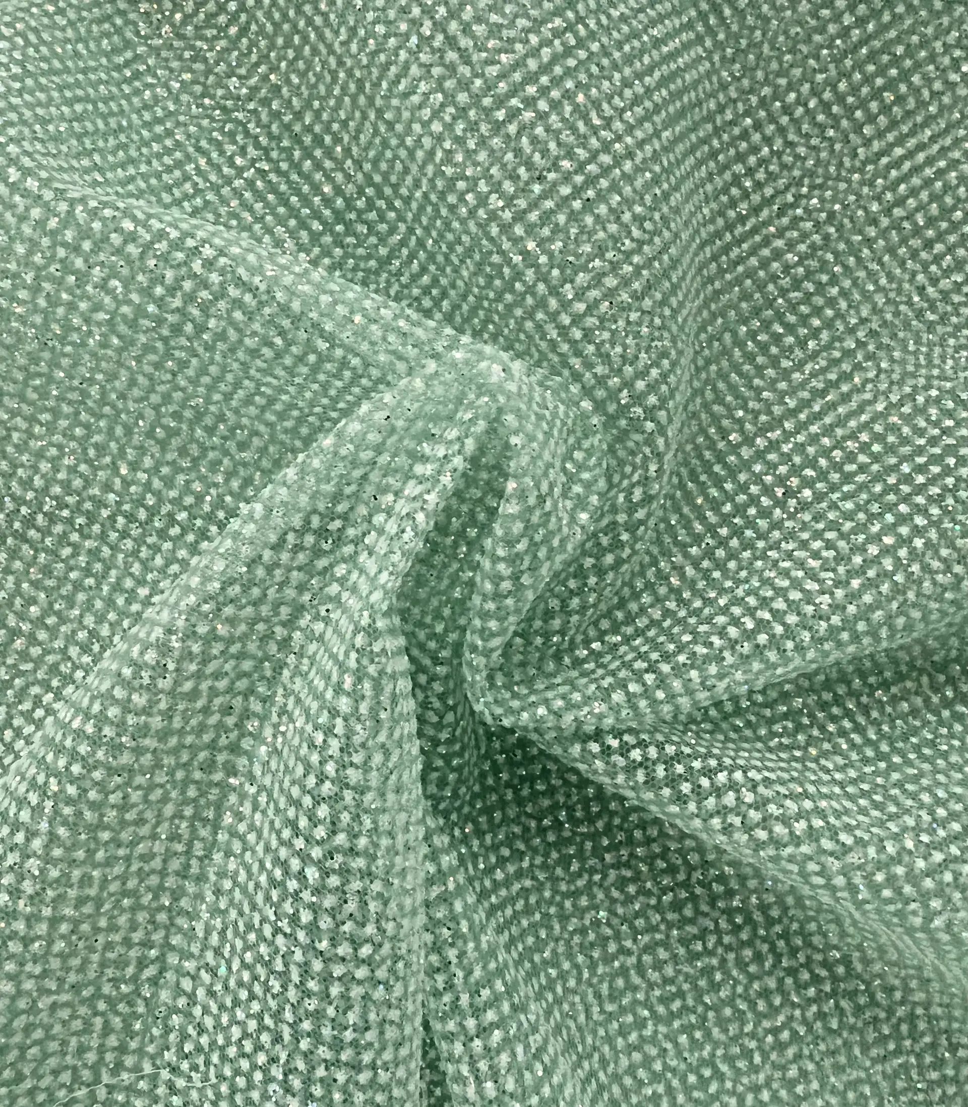Glitter Tulle in Sage