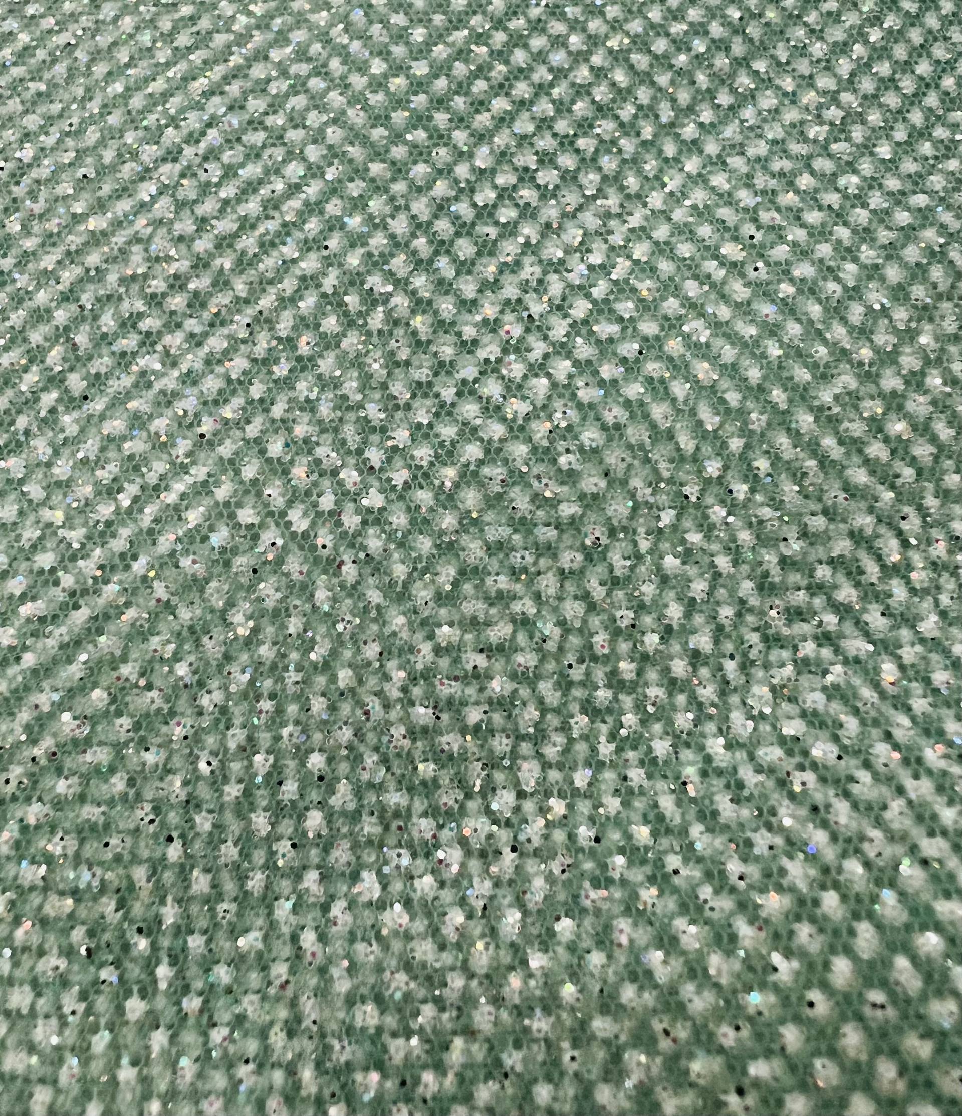 Glitter Tulle in Sage