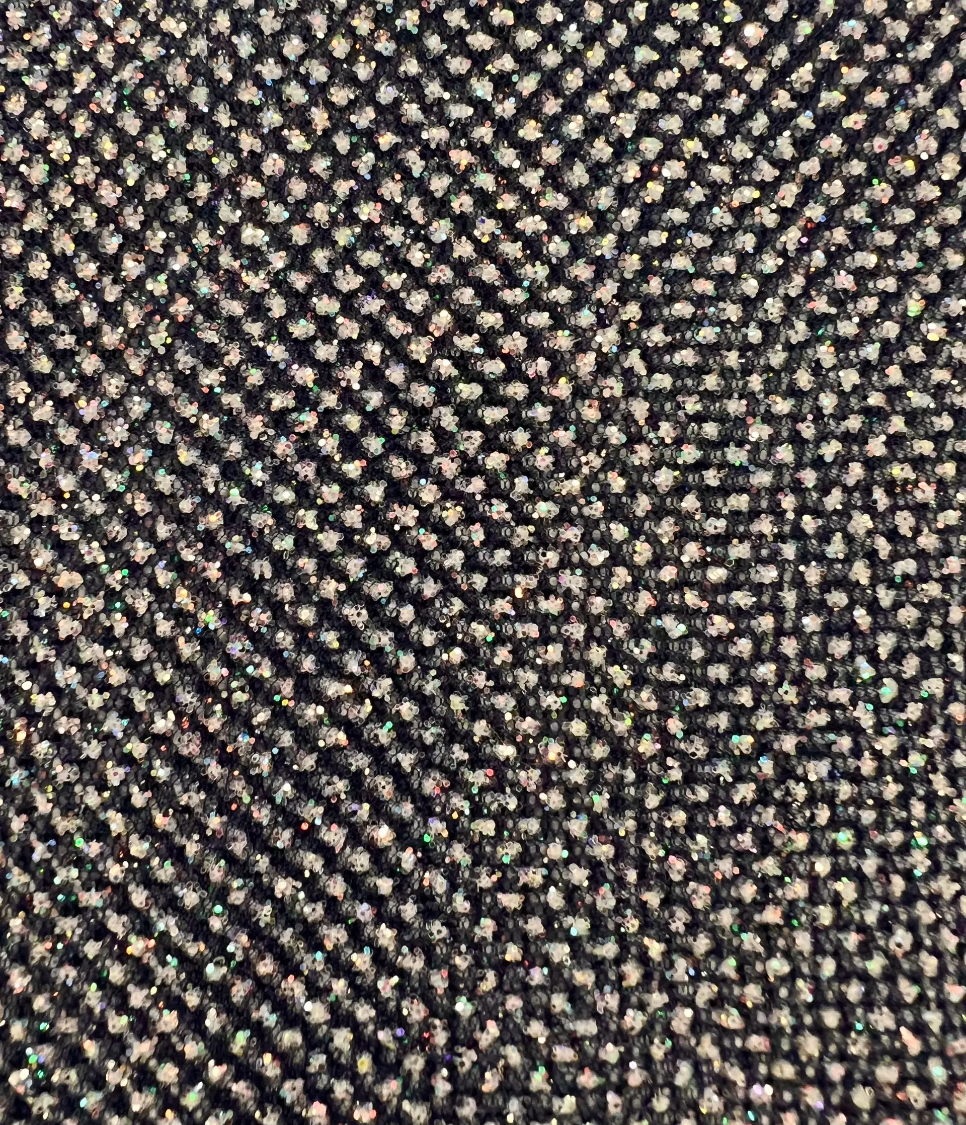 Glitter Tulle in Navy