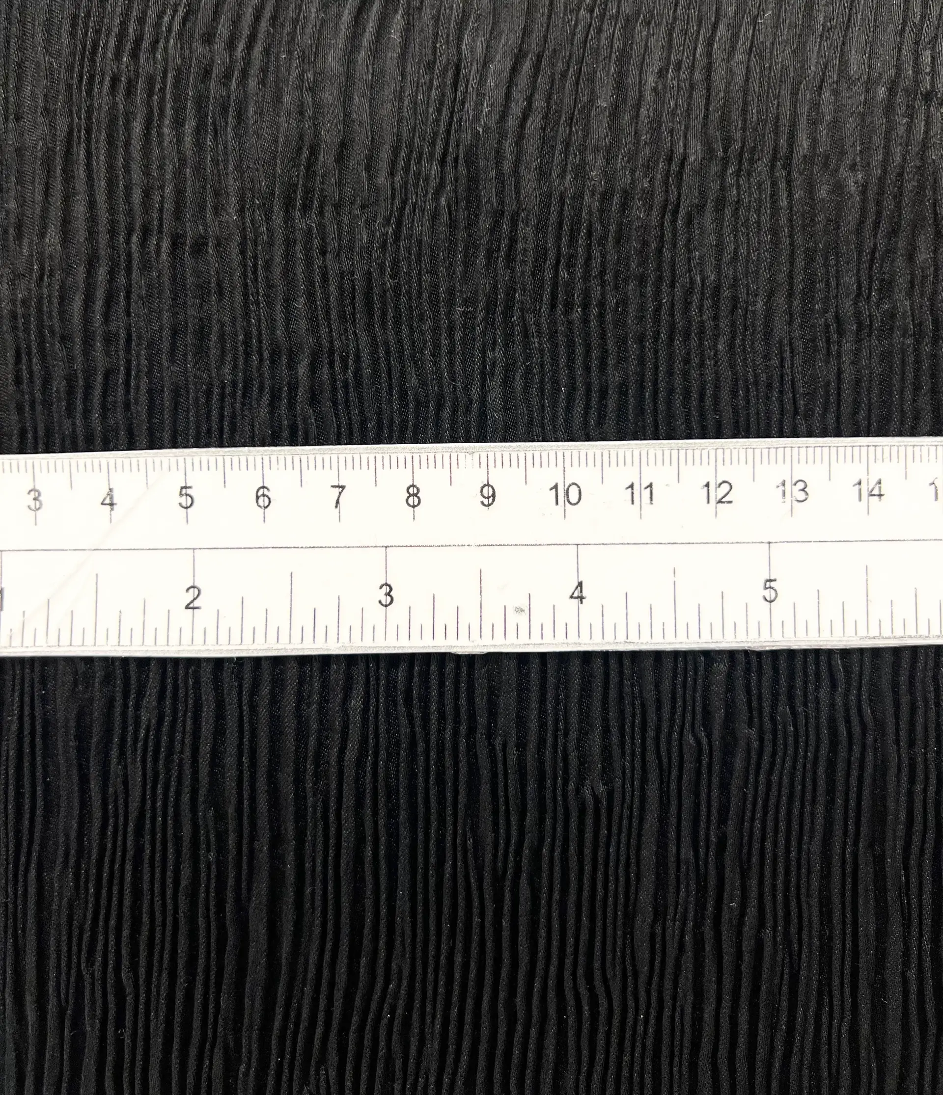 Crinkle Triacetate Cupro Charmeuse in Black