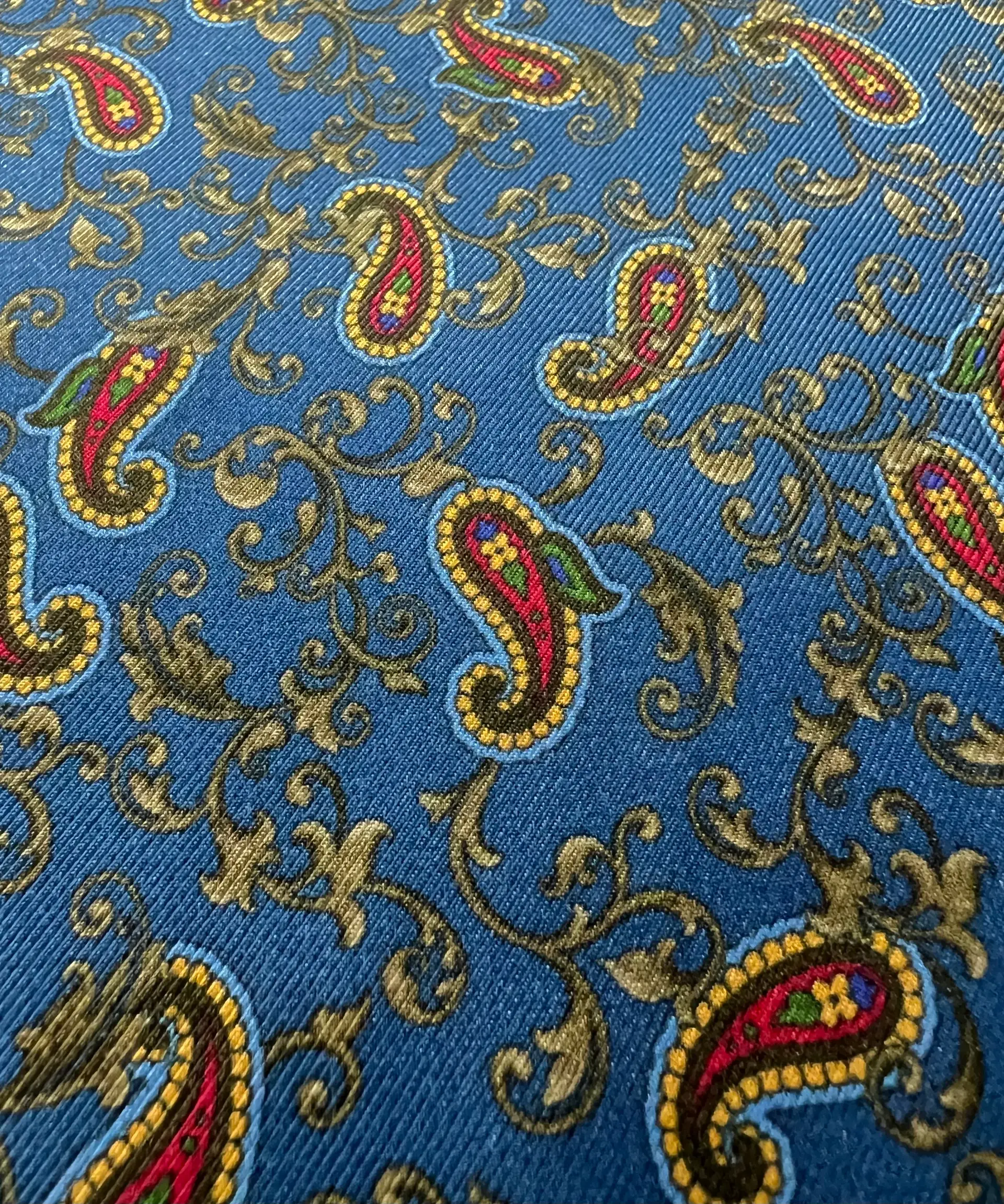 Paisley Viscose Twill Printing Blue