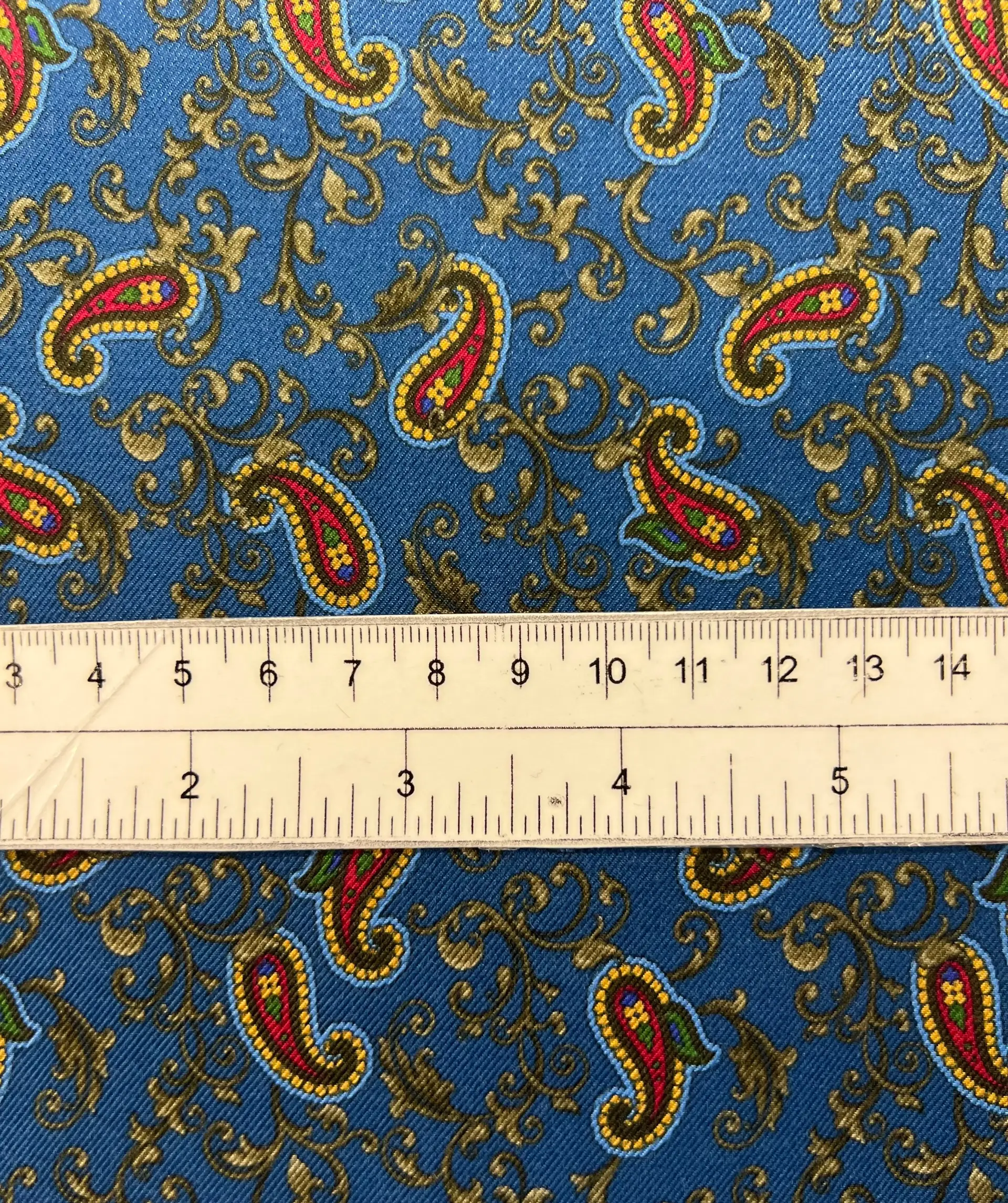 Paisley Viscose Twill Printing Blue