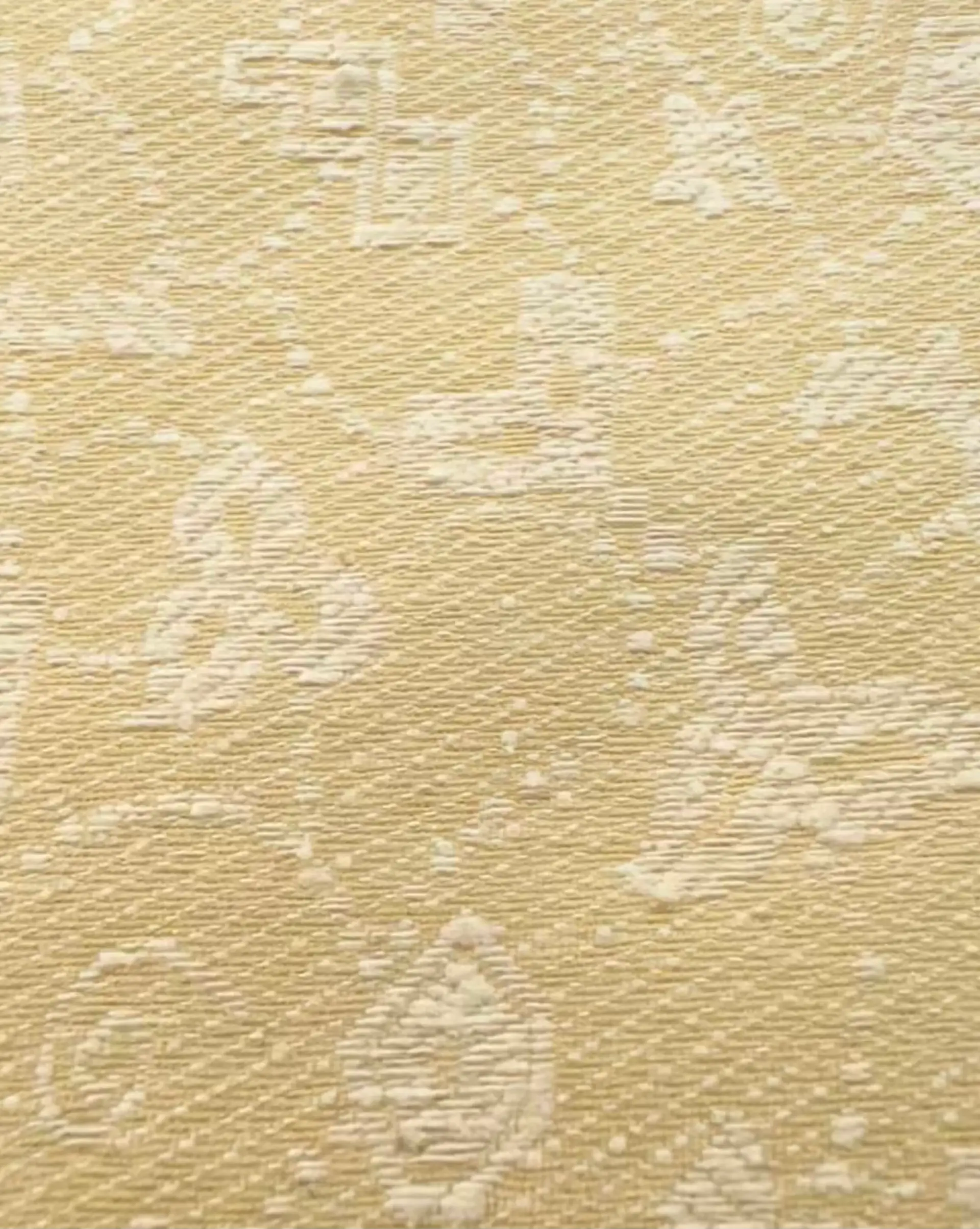 Raw Silk Damask Golden Cream 